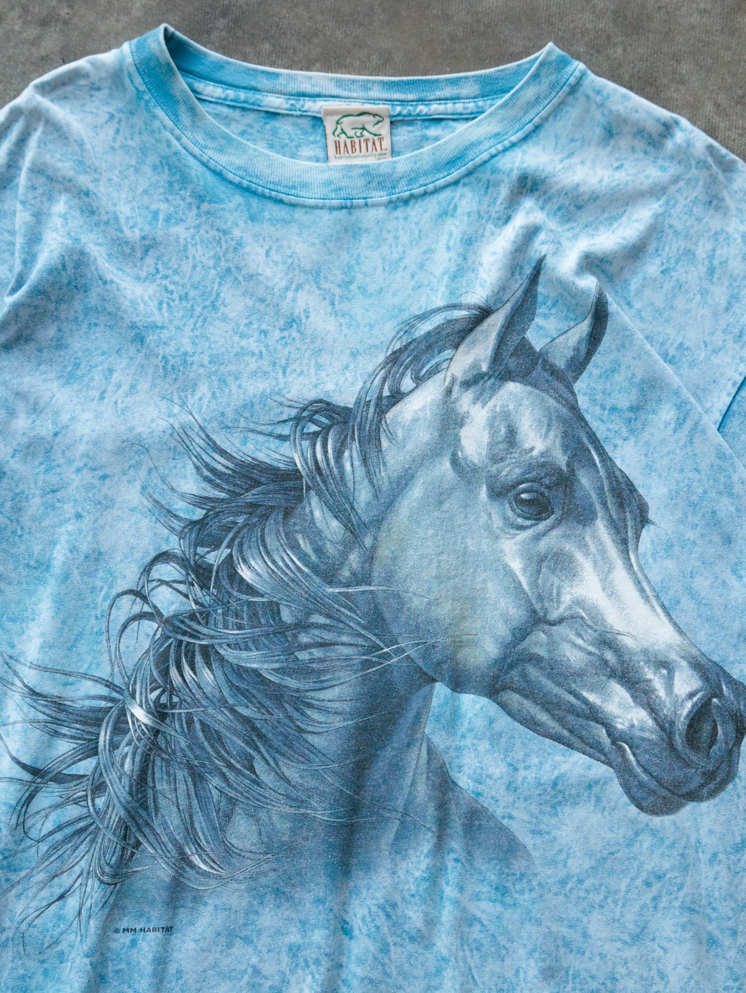 Vintage Blue Habitat Horse Tee (XL)