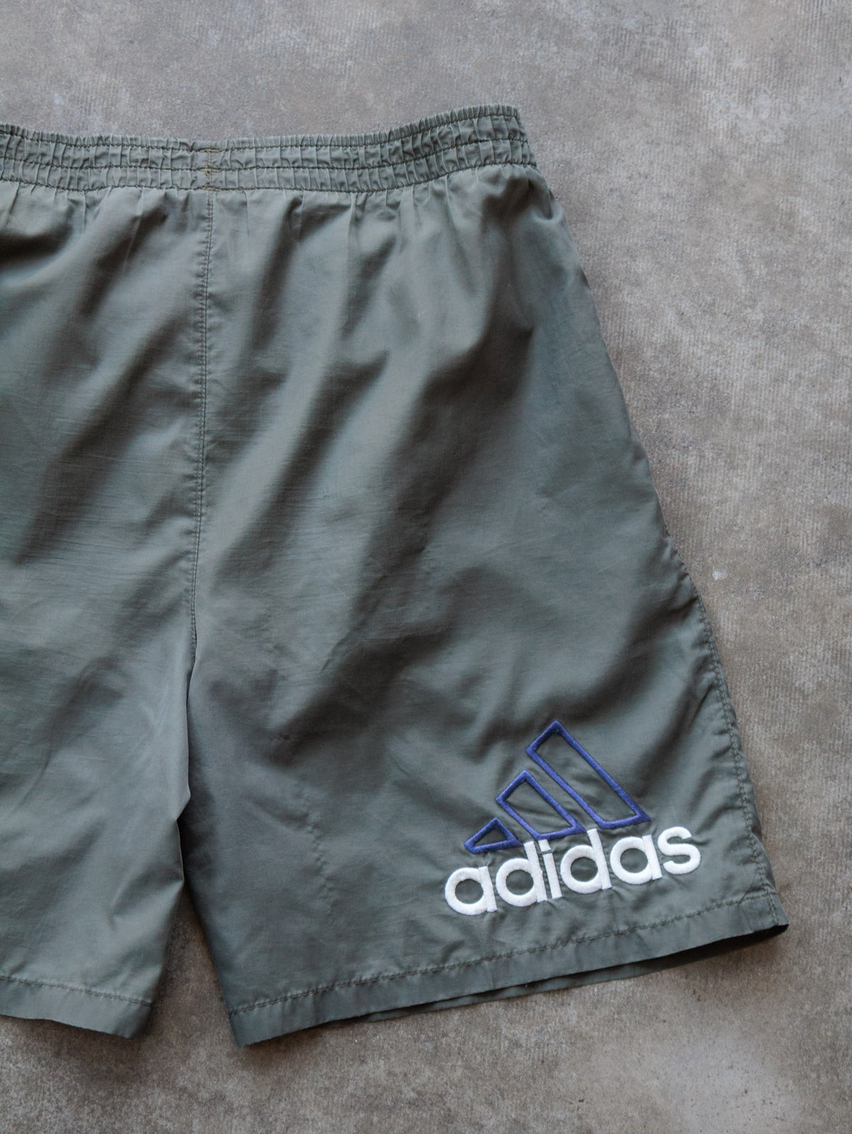Vintage Green Adidas Swim Shorts (M)
