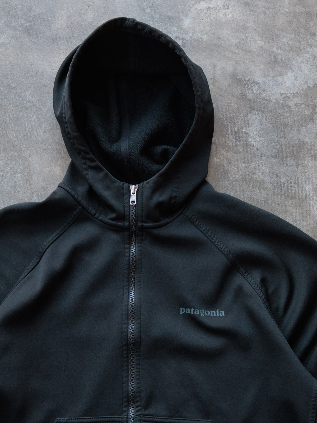 Vintage Black Patagonia Fleece Jacket (XS)