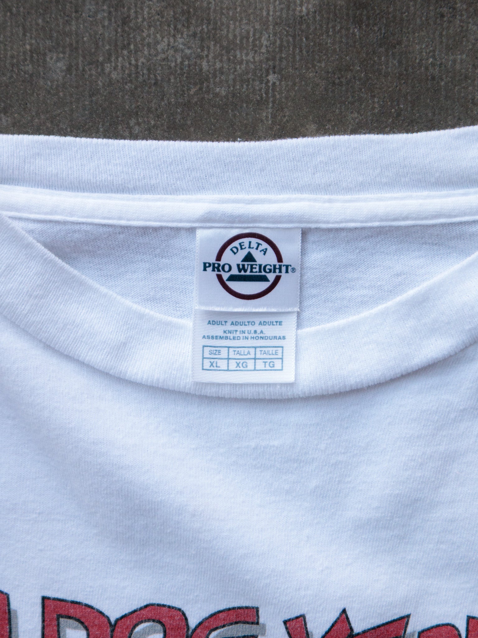 Vintage White In Dog Years I'm Dead Tee (XL)