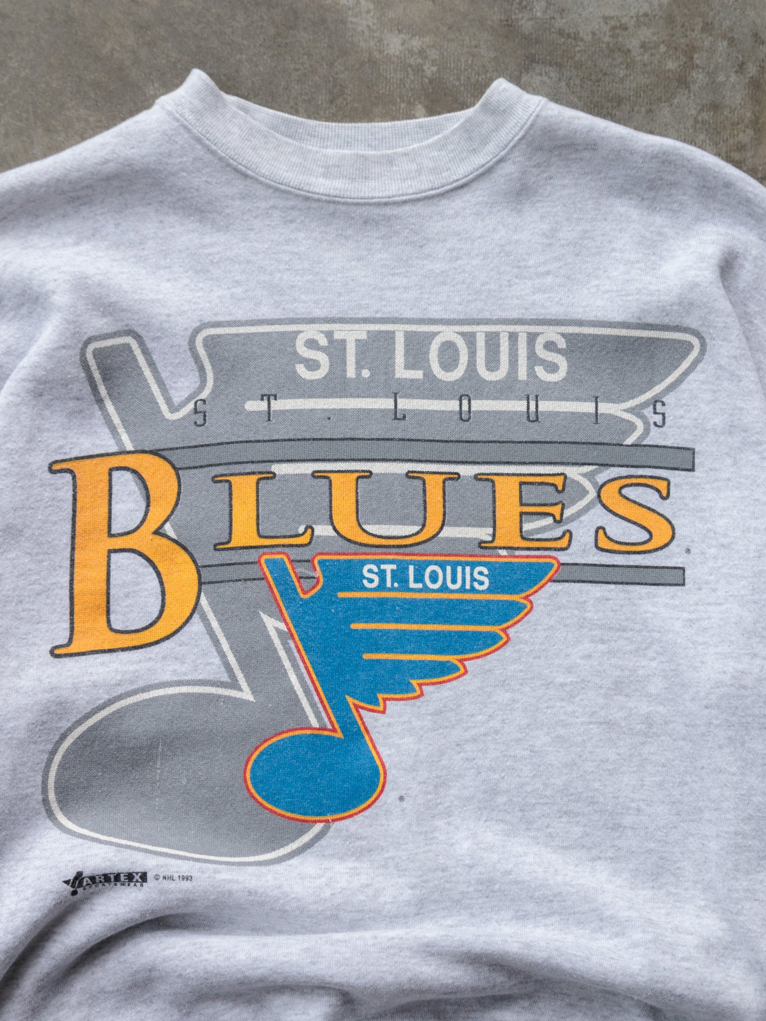 Vintage 1993 Grey St. Louis Blues Sweatshirt (L)