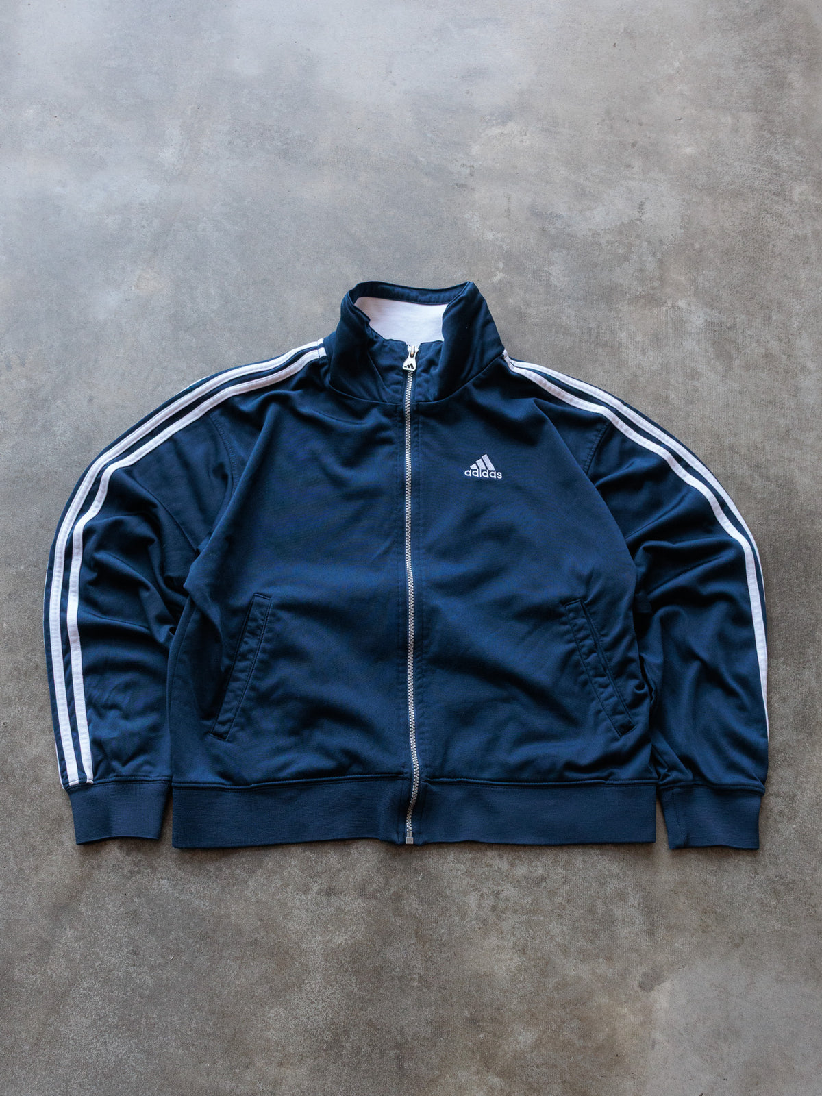 Vintage 00s Navy Adidas Track Jacket (L)