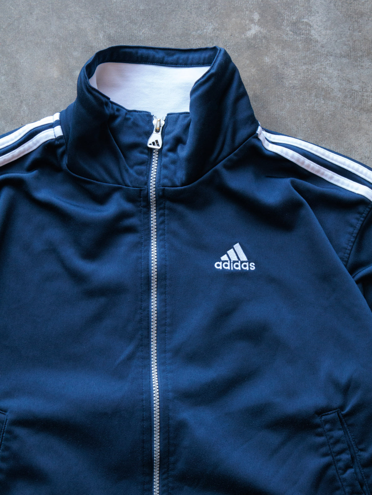 Vintage 00s Navy Adidas Track Jacket (L)