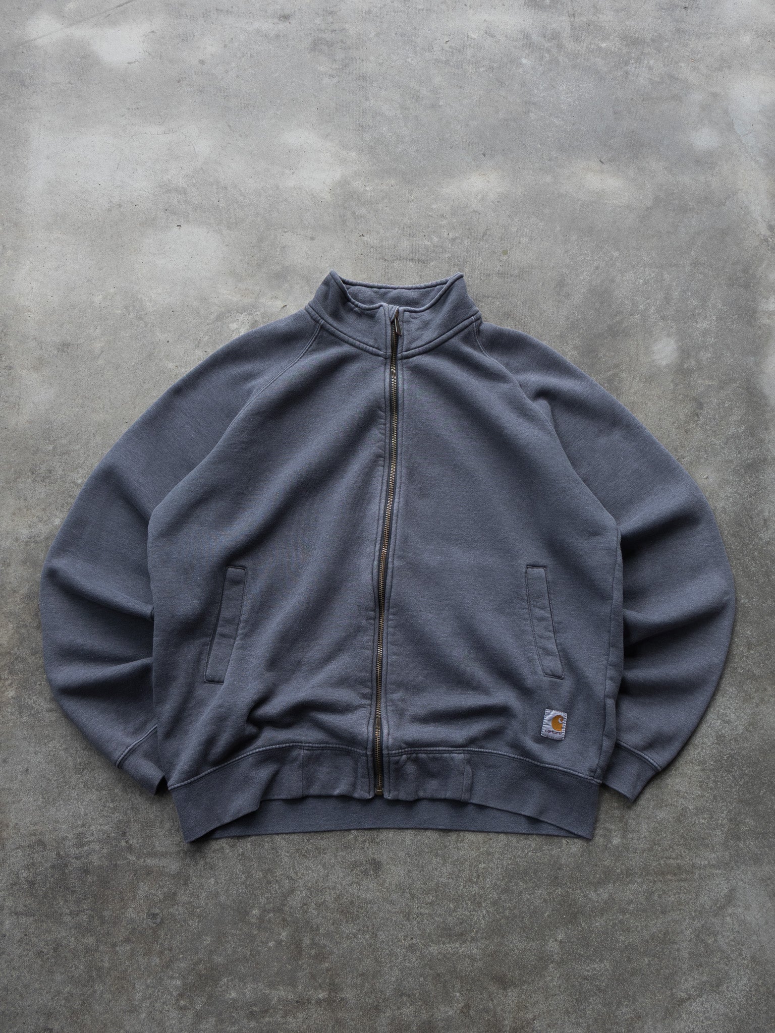 チャッピー Vintage Charcoal Carhartt Zip Sweatshirt (L)