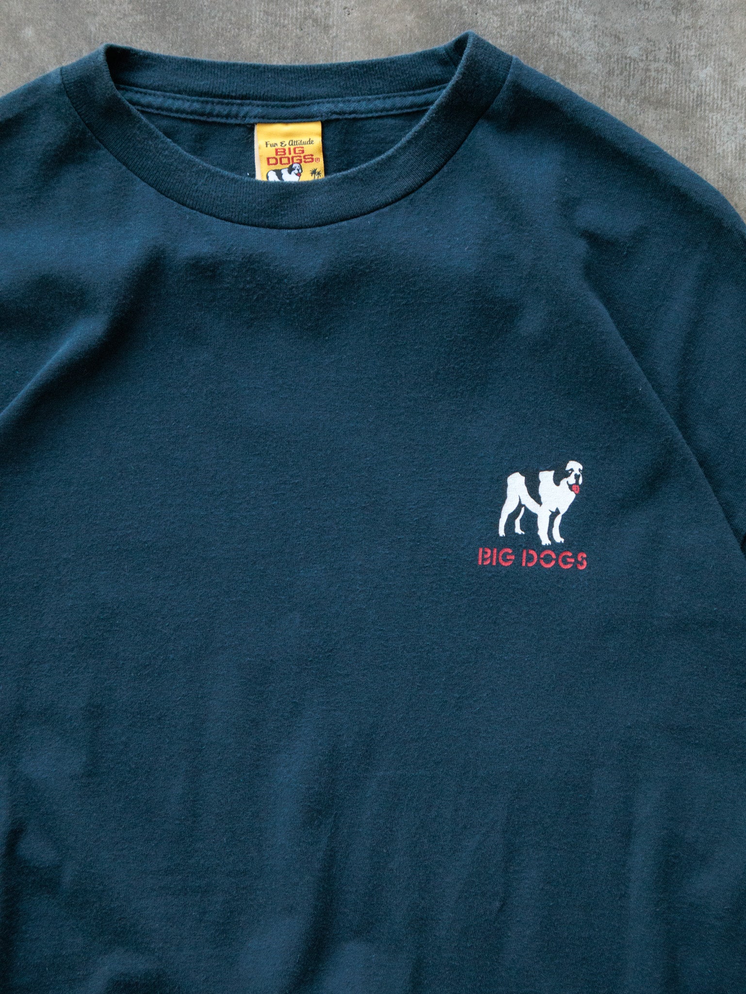 Vintage 2005 Navy Big Dogs Take Life With A Grain Of Salt Tee (XL)
