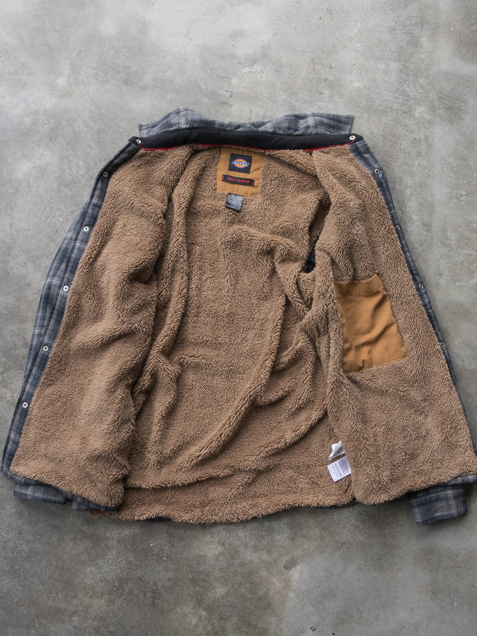 Vintage Grey Plaid Dickies Shirt Jacket (L)