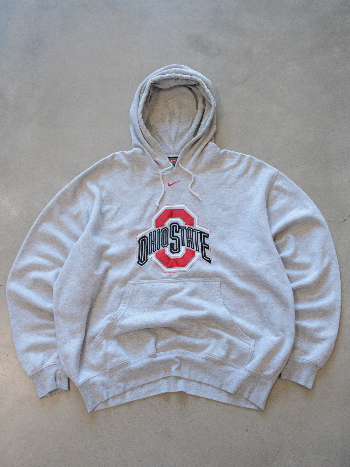 Vintage Grey Ohio State Nike Hoodie (L)