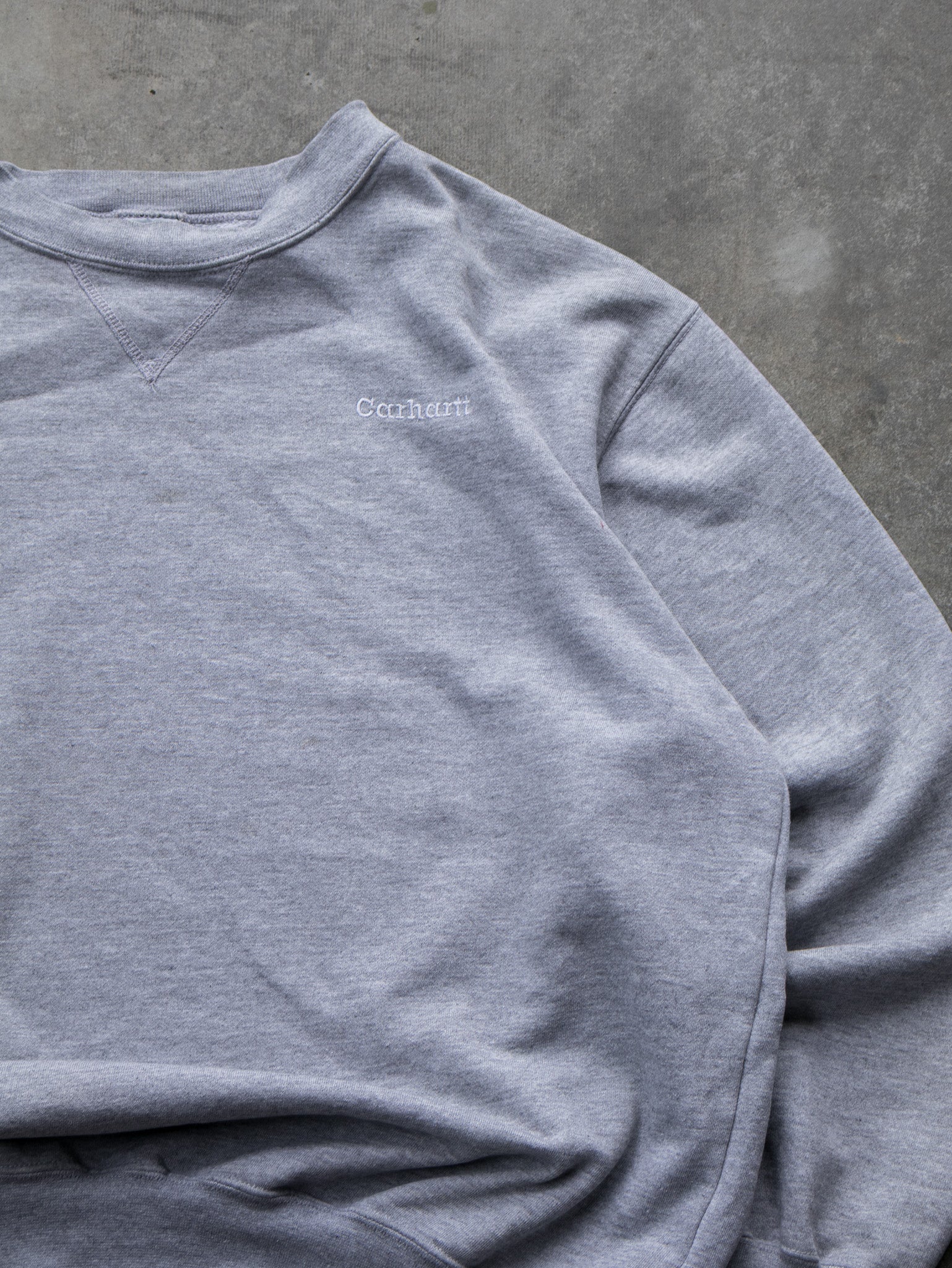 Vintage Grey Carhartt Sweatshirt (XL)