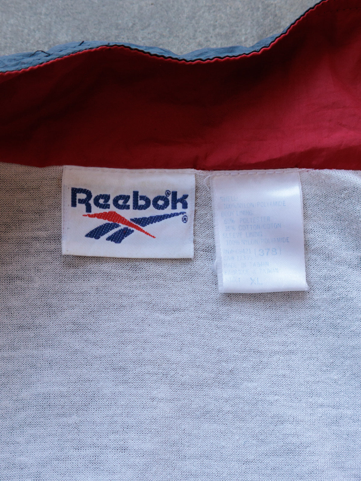 Vintage 90s Navy Reebok Colourblock Jacket (XL)