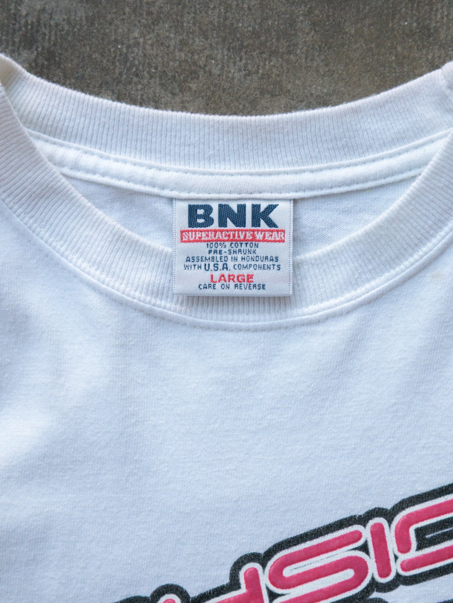 Vintage 90s White Southside Racing Tee (L)