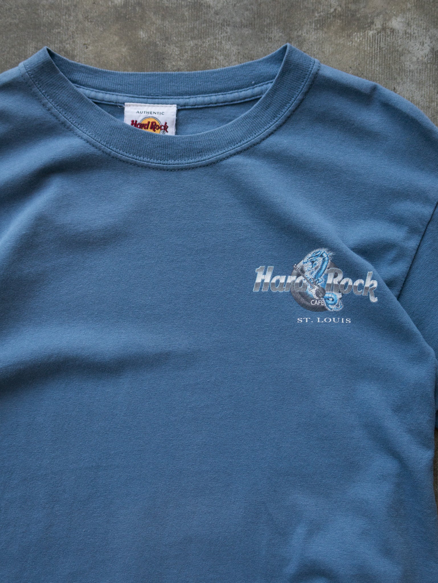 Vintage 00s Blue Hard Rock Cafe St. Louis Tee (S)