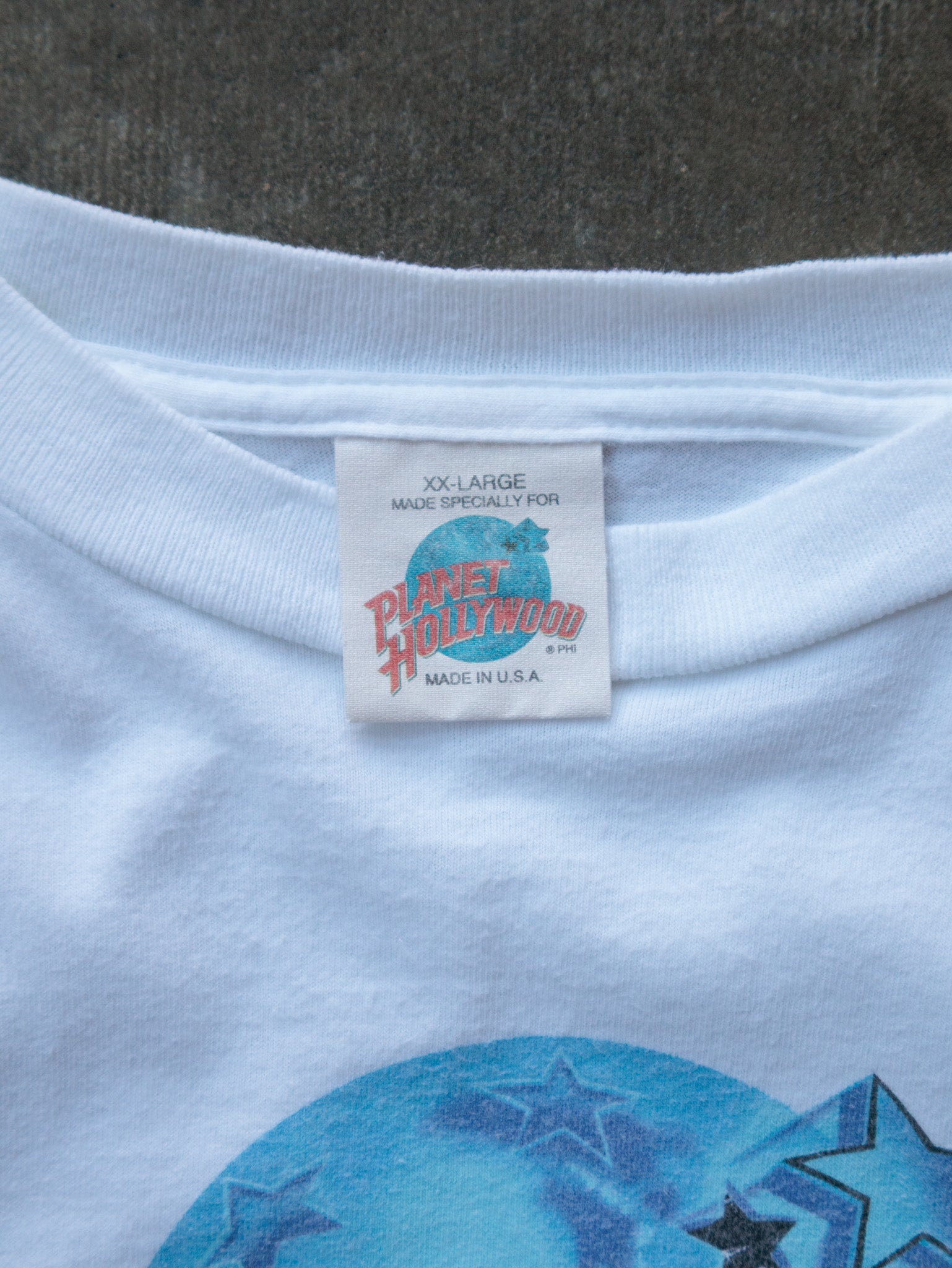 Vintage 90s White Planet Hollywood Mall of America Tee (2XL)