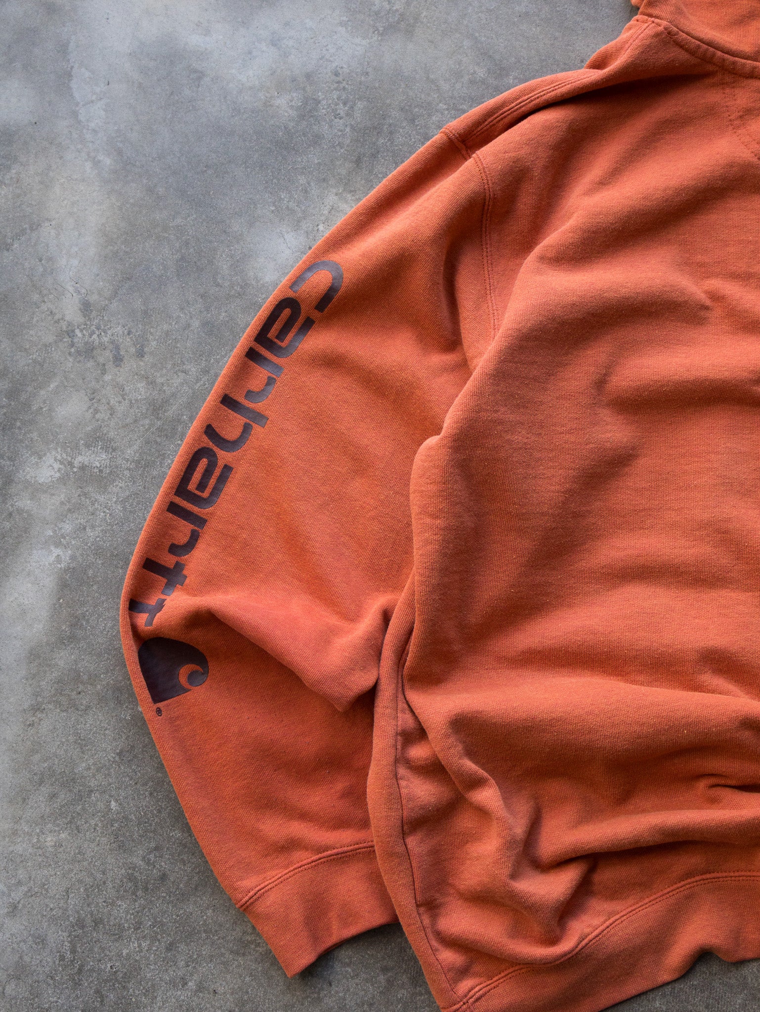 Vintage Orange Carhartt Hoodie (XL)