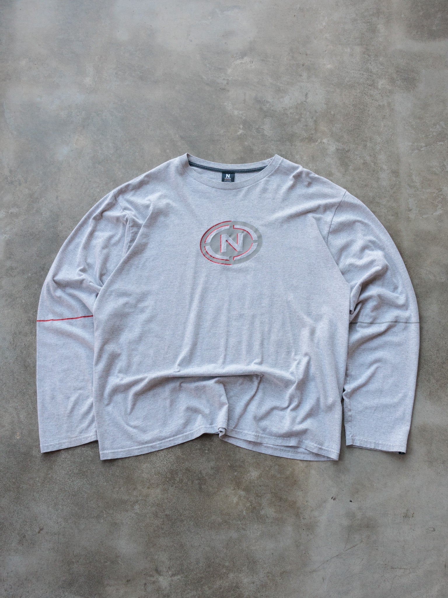 Vintage 00s Grey Nautica Long Sleeve Tee (2XL)