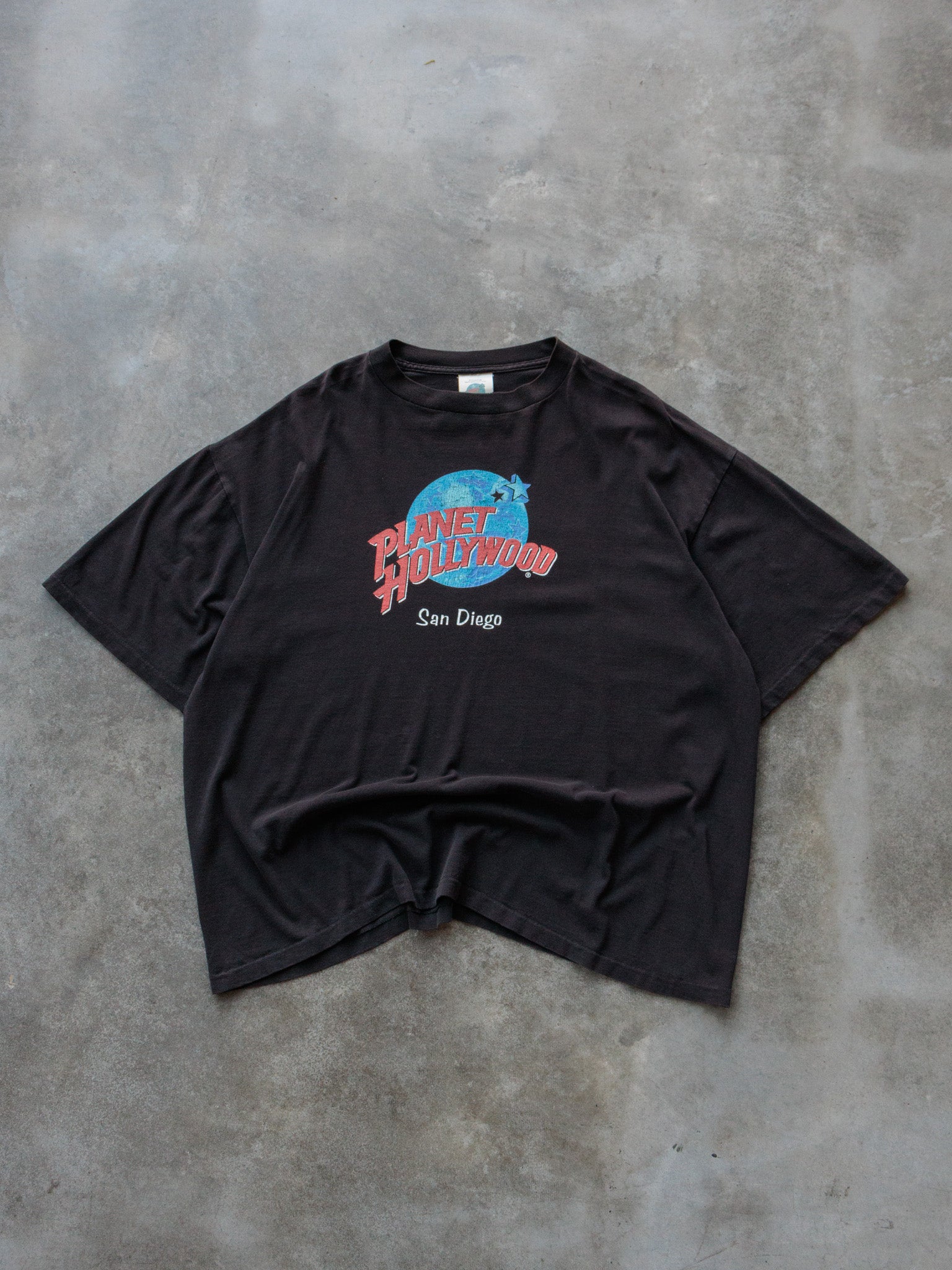 Vintage 90s Black Planet Hollywood San Diego Tee (2XL)