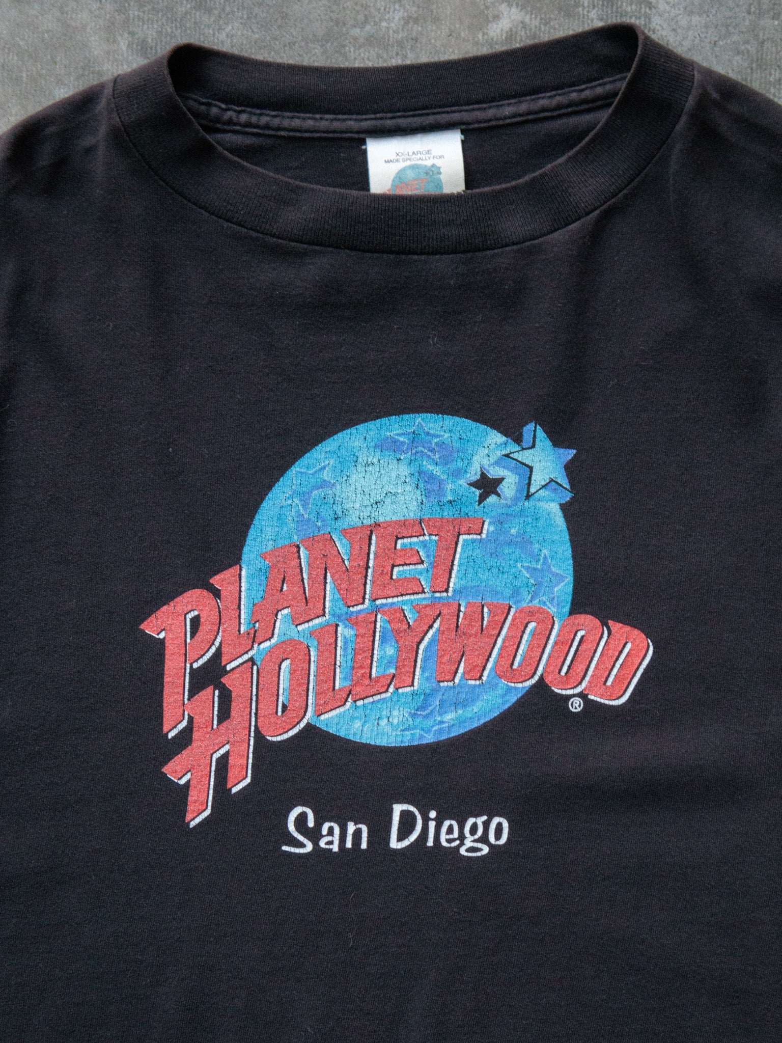 Vintage 90s Black Planet Hollywood San Diego Tee (2XL)