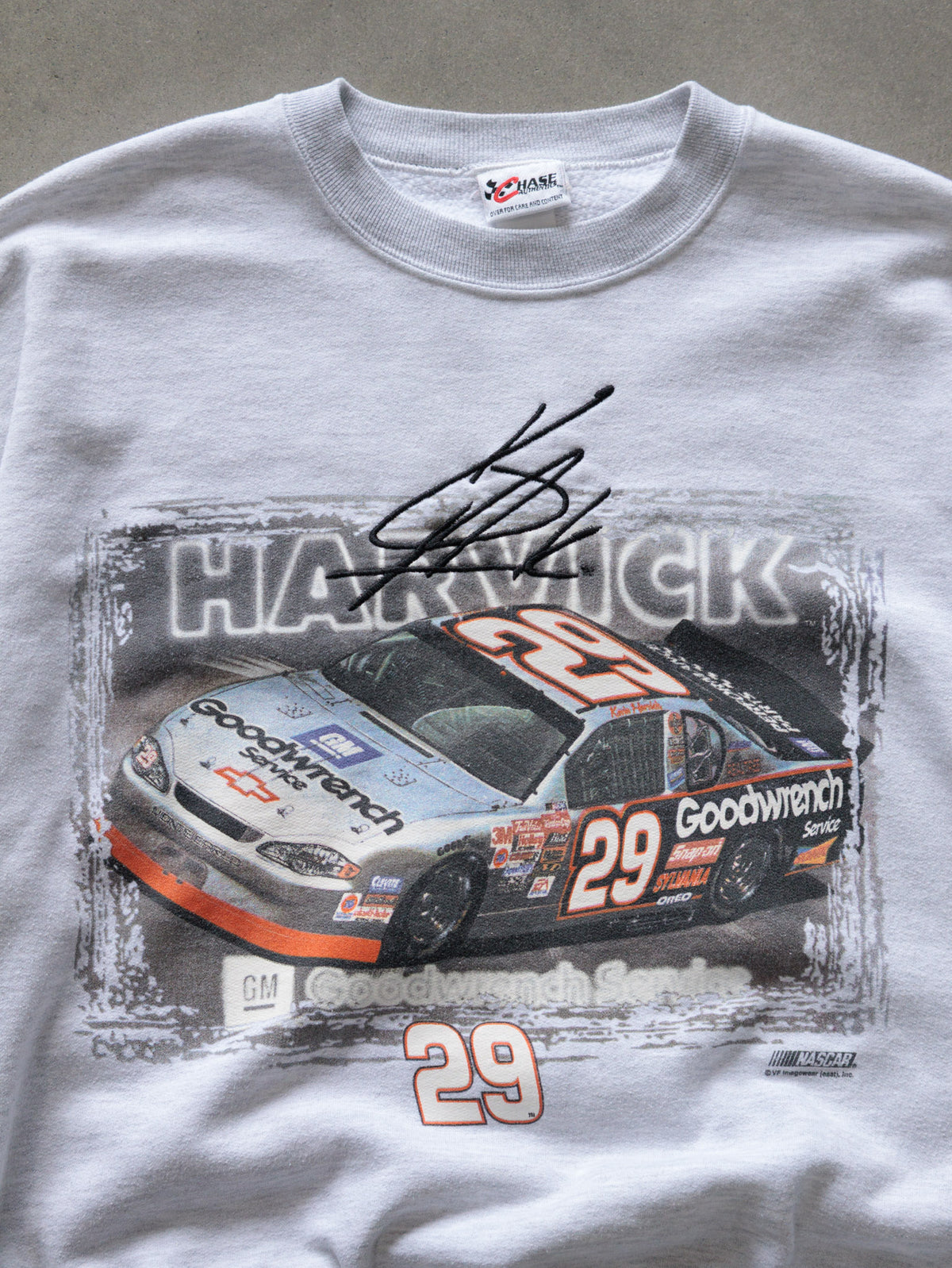 Vintage 00s White NASCAR Kevin Harvick Sweatshirt (-)