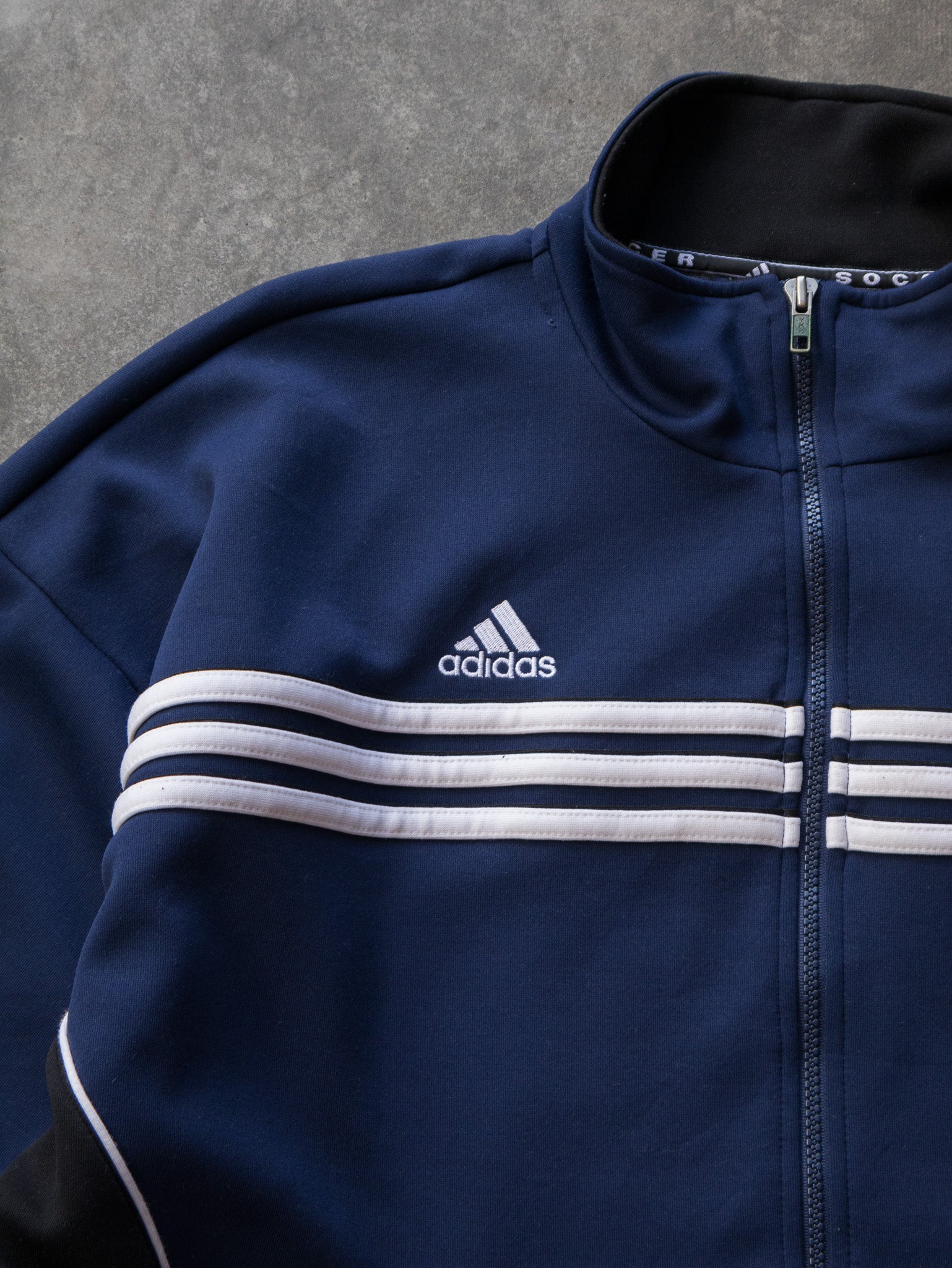 Vintage Navy Adidas Track Jacket (L)