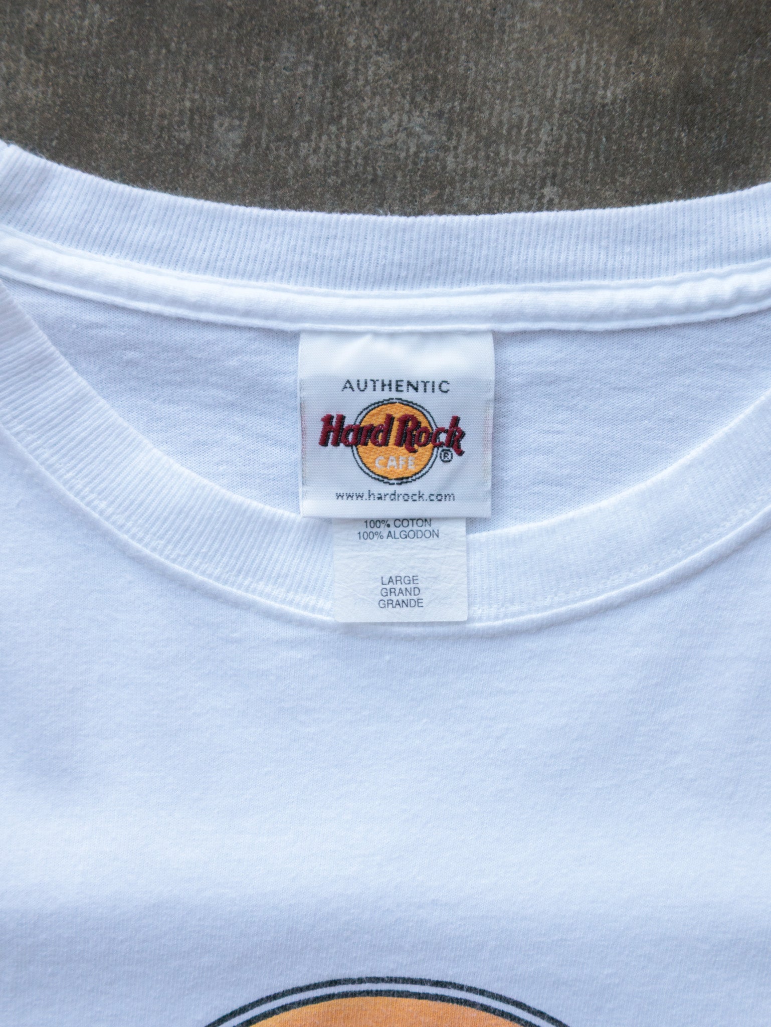 Vintage 00s White Hard Rock Cafe Washington D.C. Tee (L)