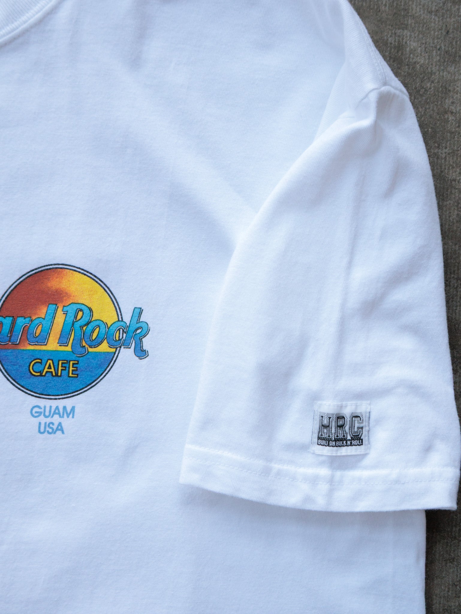 Vintage White Hard Rock Cafe Guam Dolphin Tee (L)