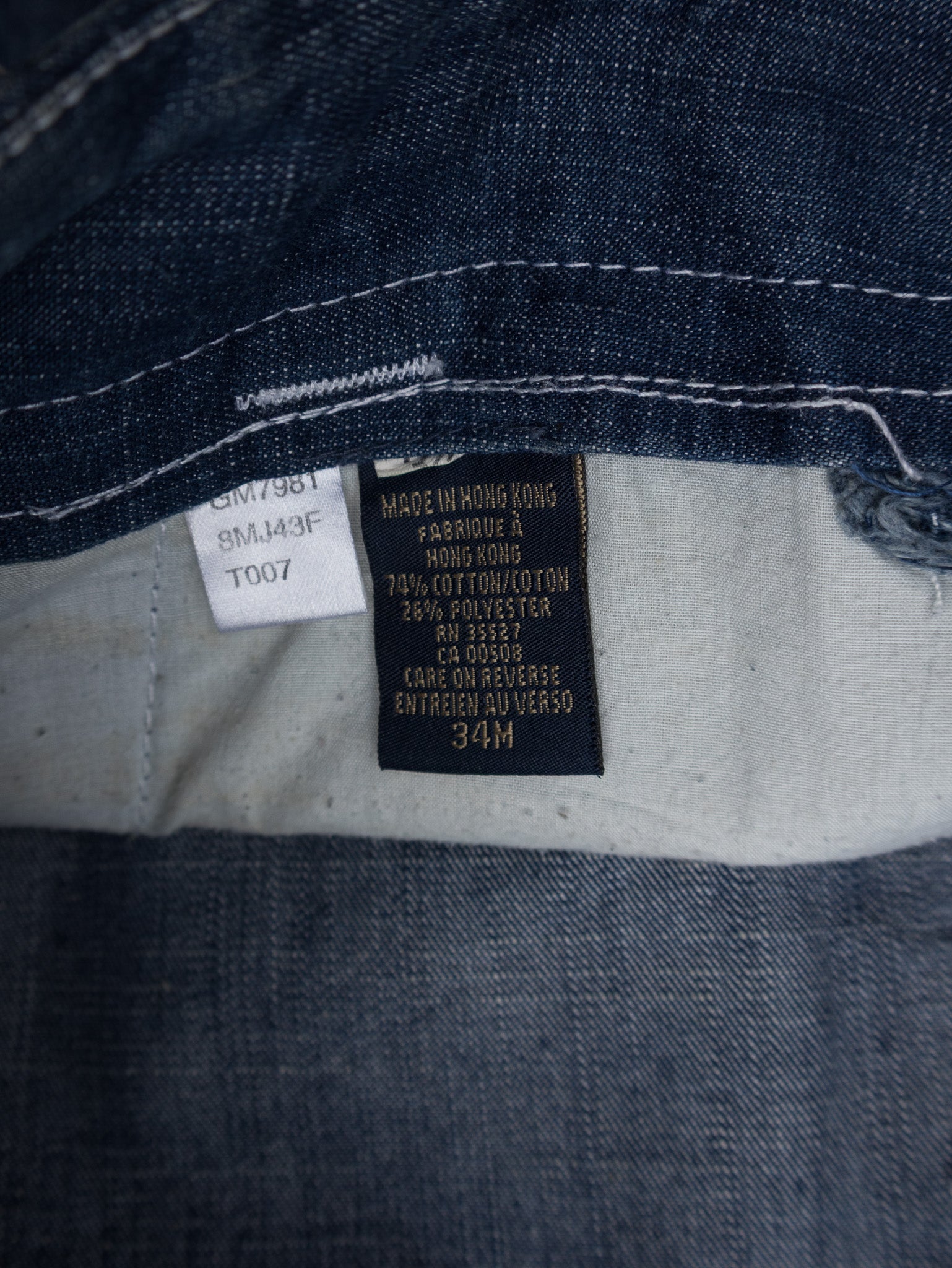 Vintage 90s Marithé François Girbaud Blue Denim Multi-Pocket Shuttle Pants (W34)