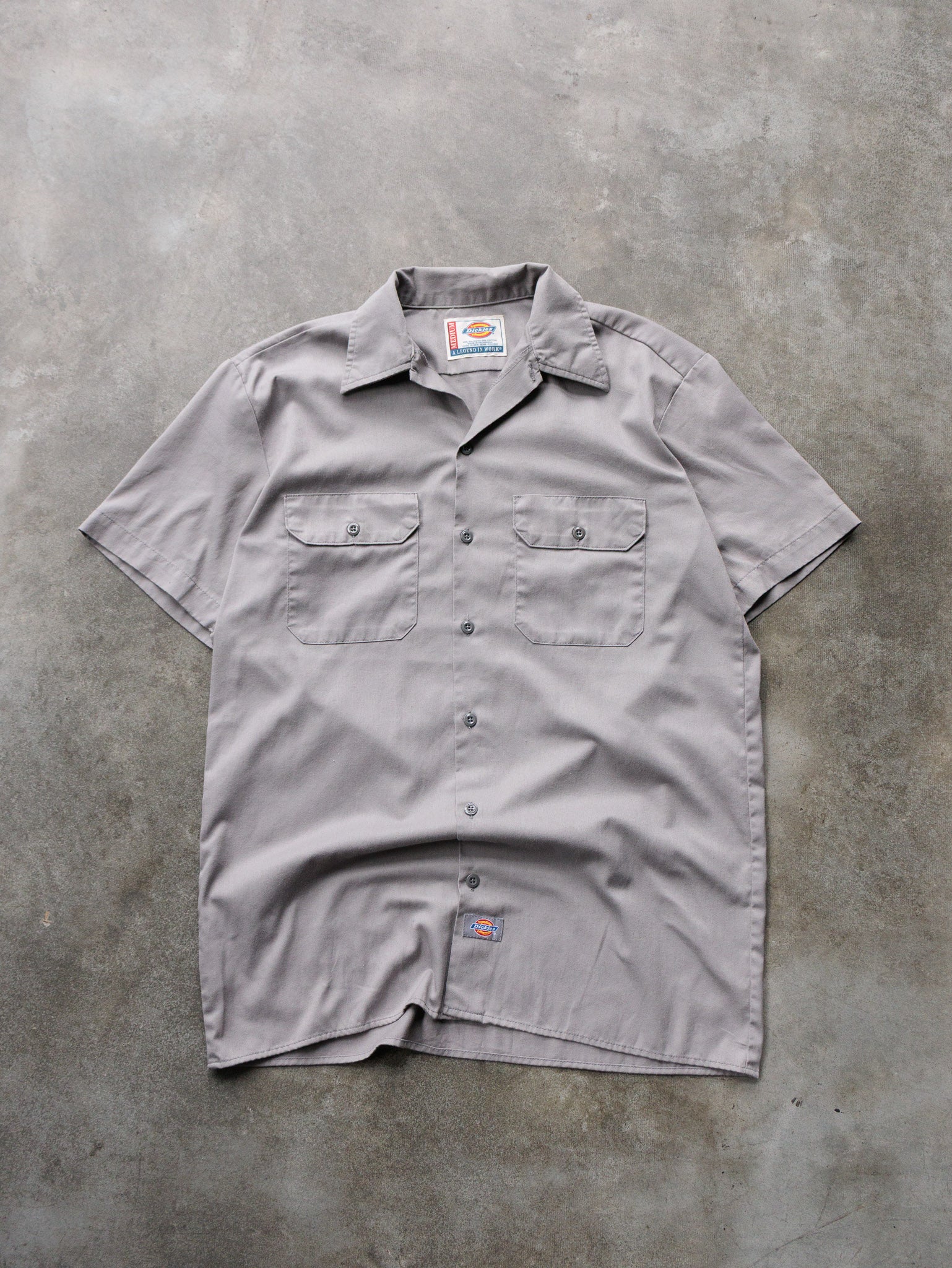 Vintage 90s Grey Dickies Work Shirt (M)