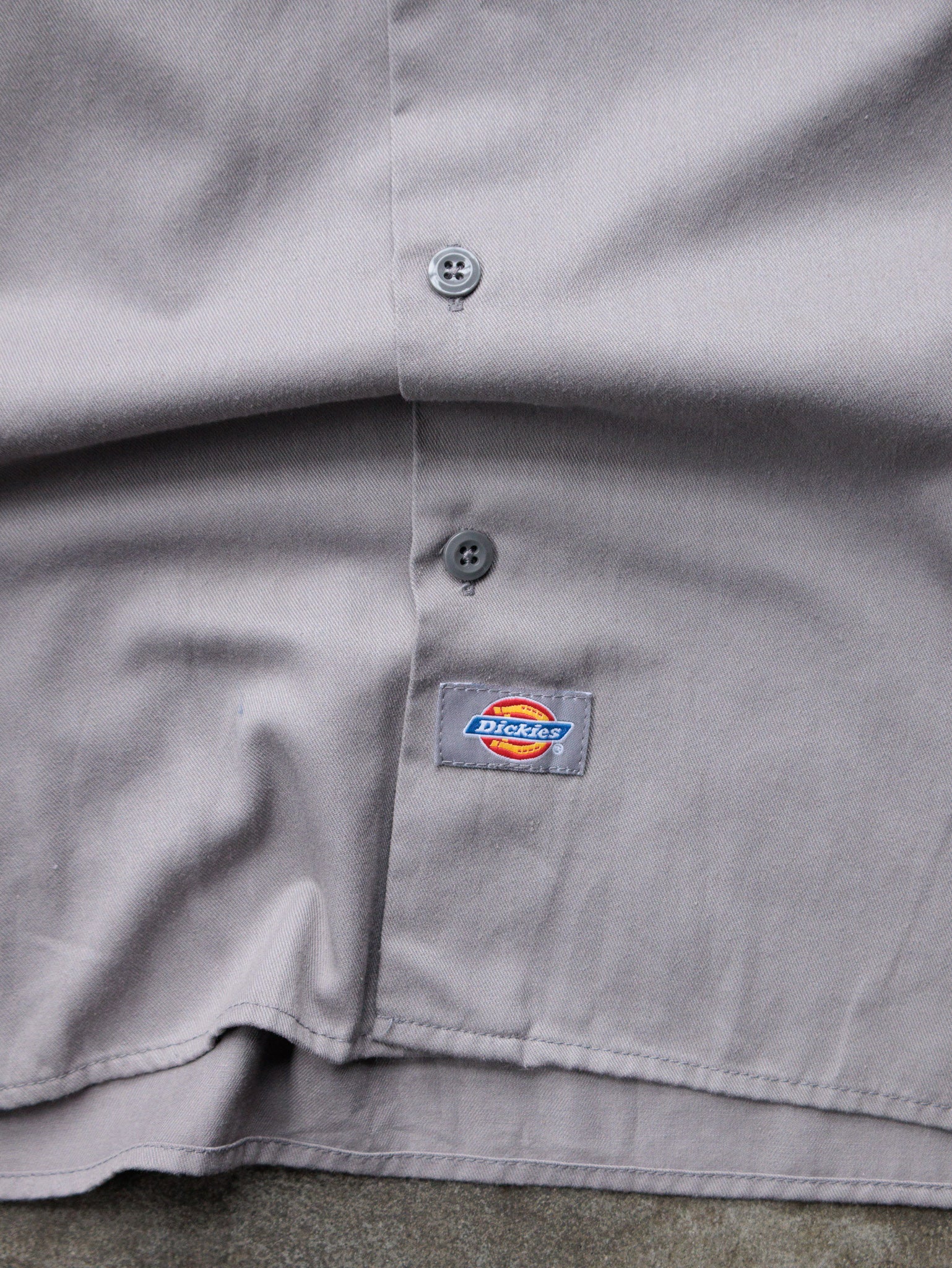 Vintage 90s Grey Dickies Work Shirt (M)