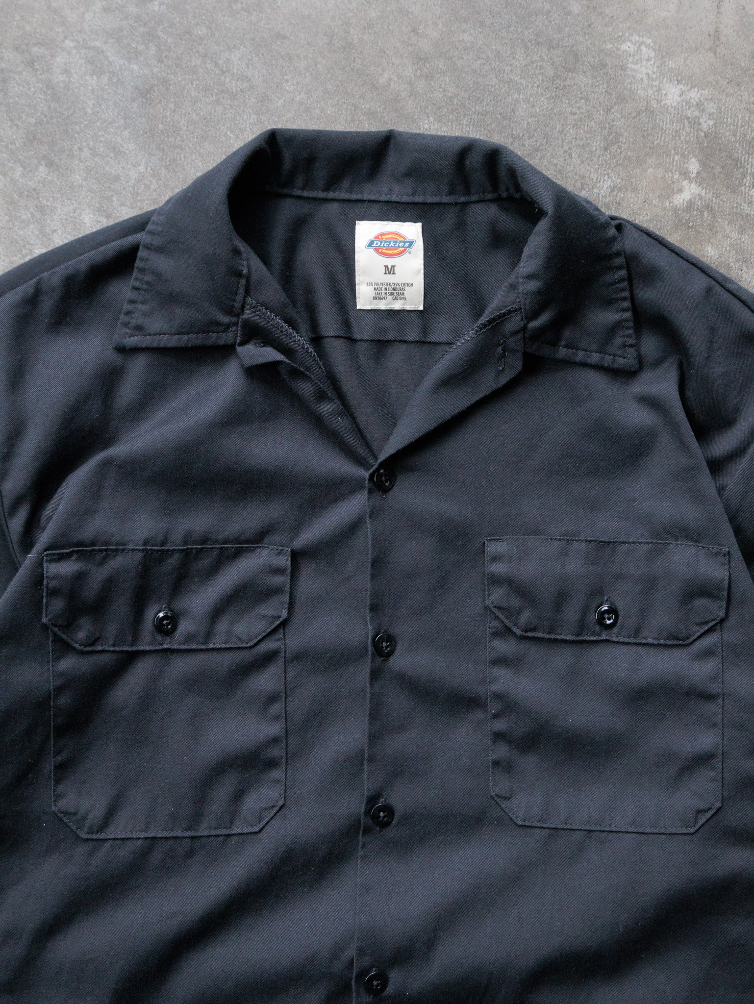 Vintage 00s Black Dickies Work Shirt (M)