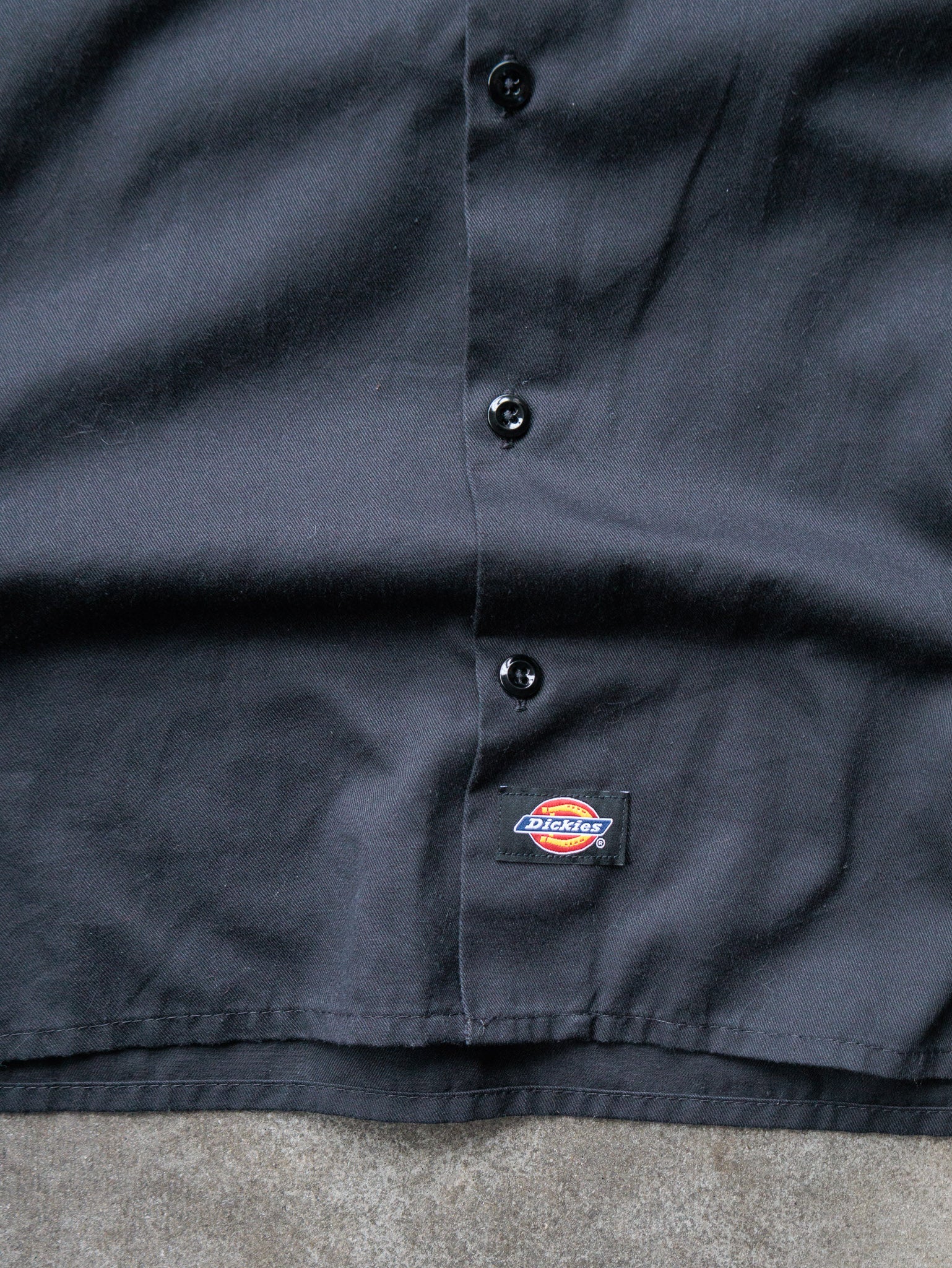 Vintage 00s Black Dickies Work Shirt (M)