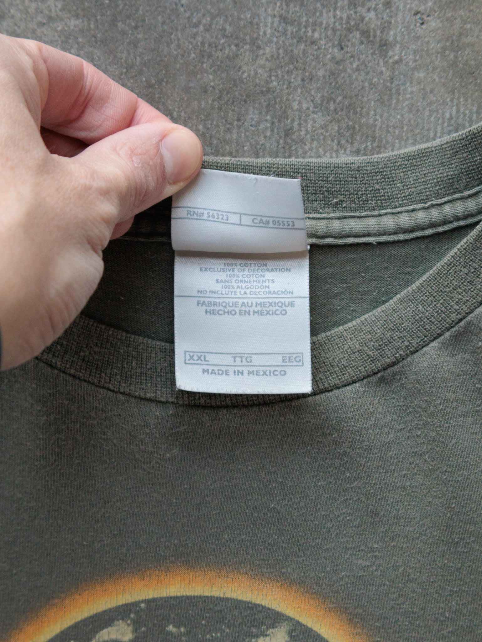 Vintage 00s Green Nike Get Out Slogan Tee (2XL)