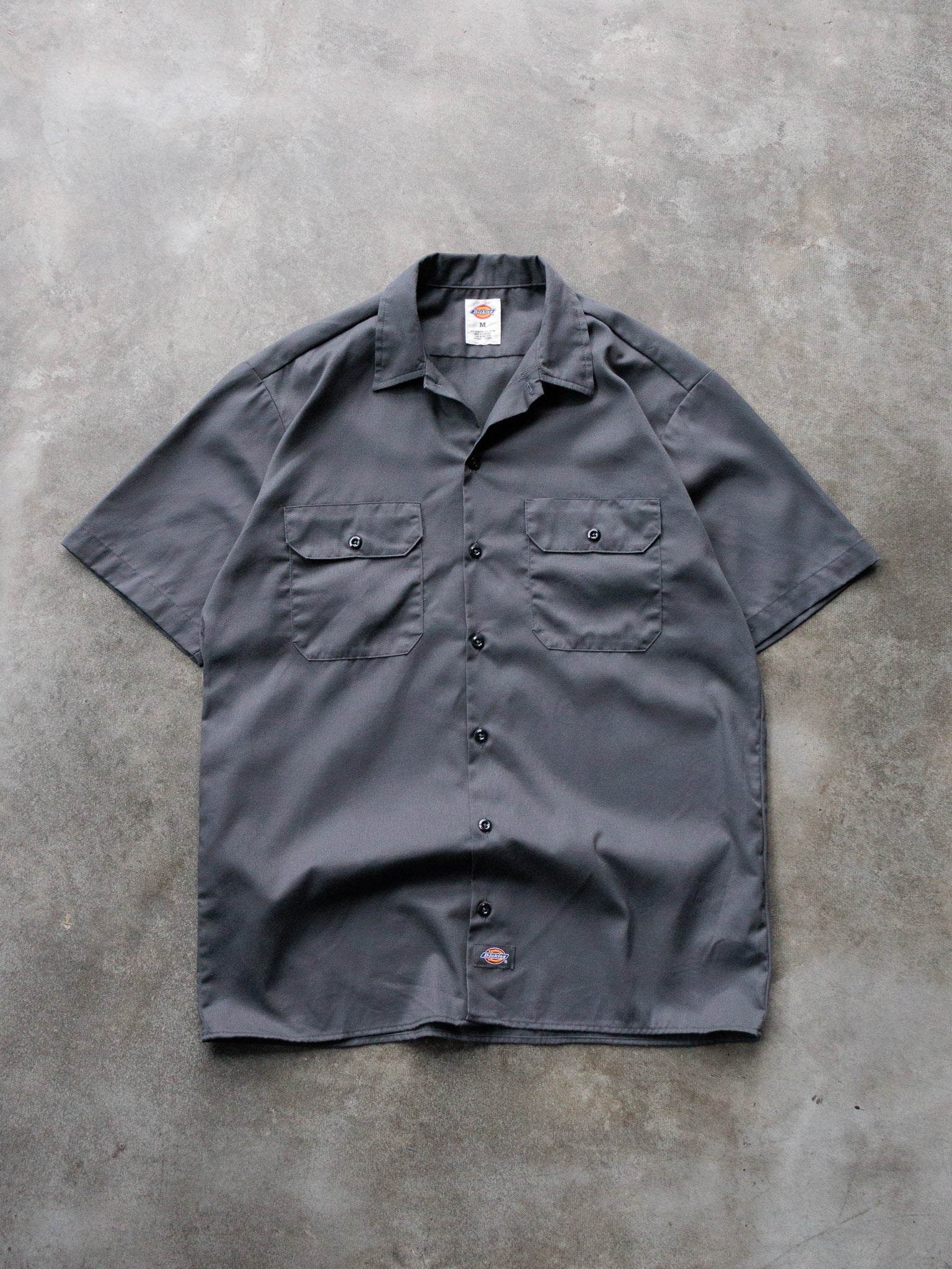 Vintage 00s Charcoal Dickies Work Shirt (M)
