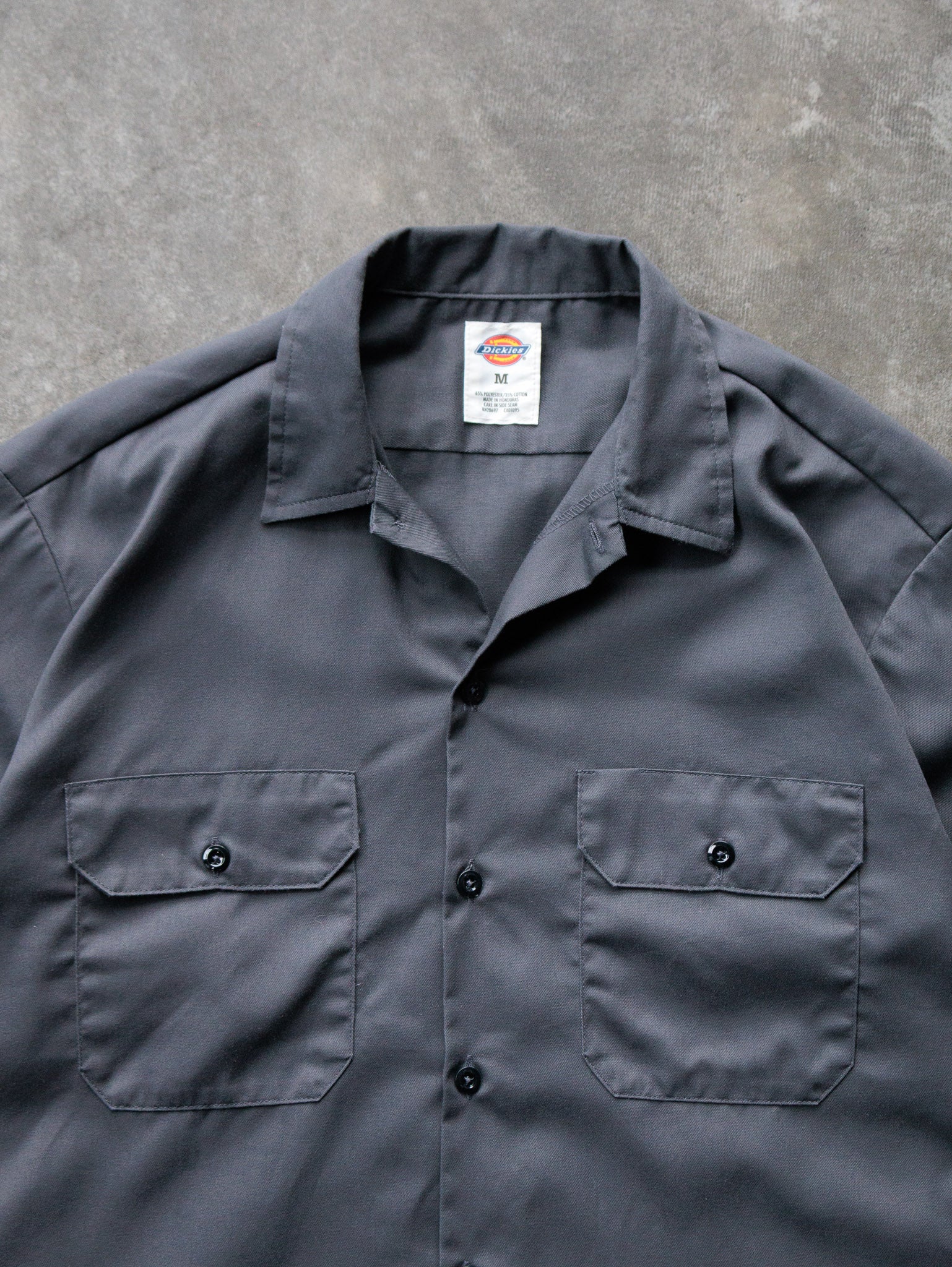 Vintage 00s Charcoal Dickies Work Shirt (M)