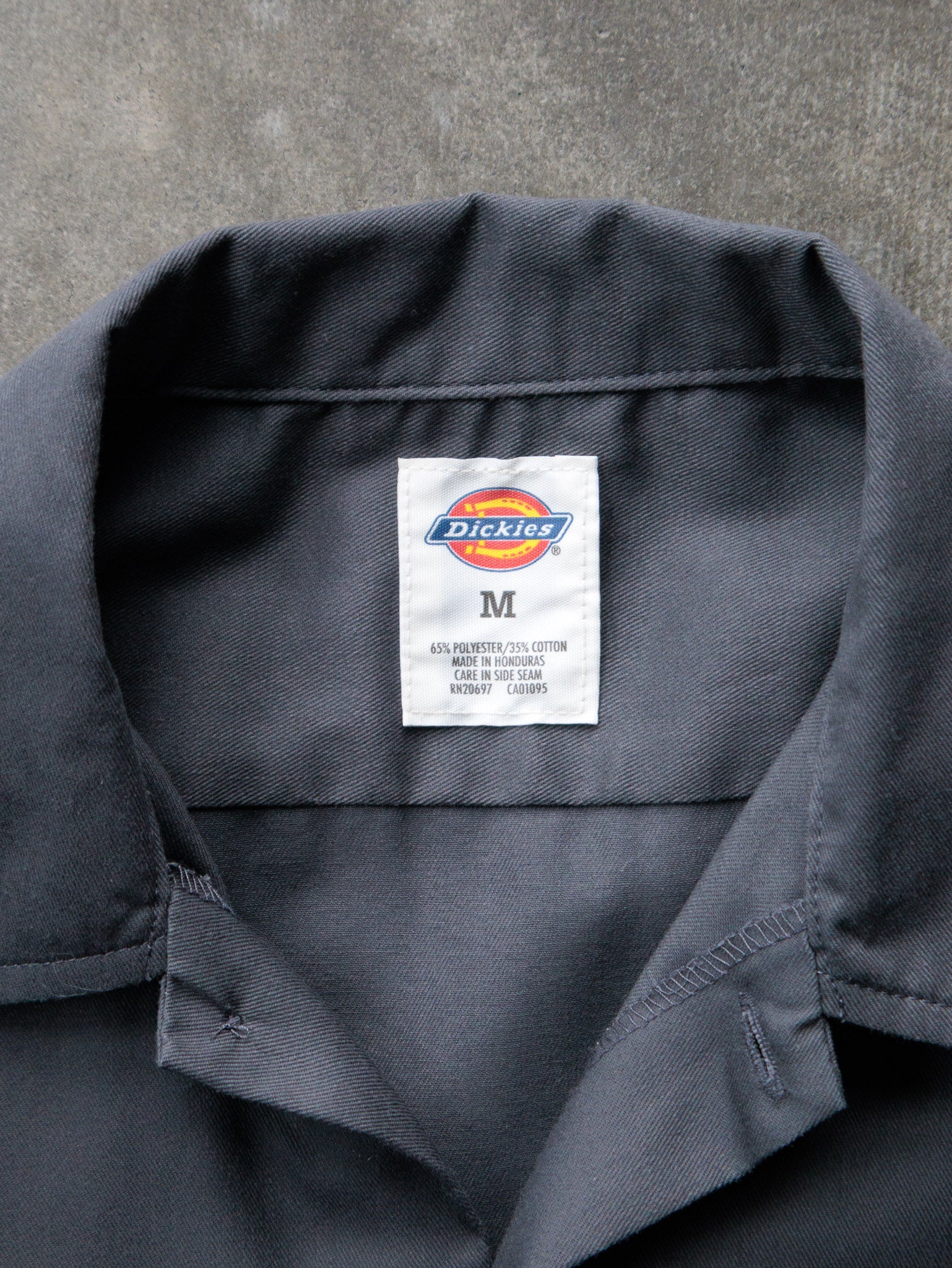 Vintage 00s Charcoal Dickies Work Shirt (M)