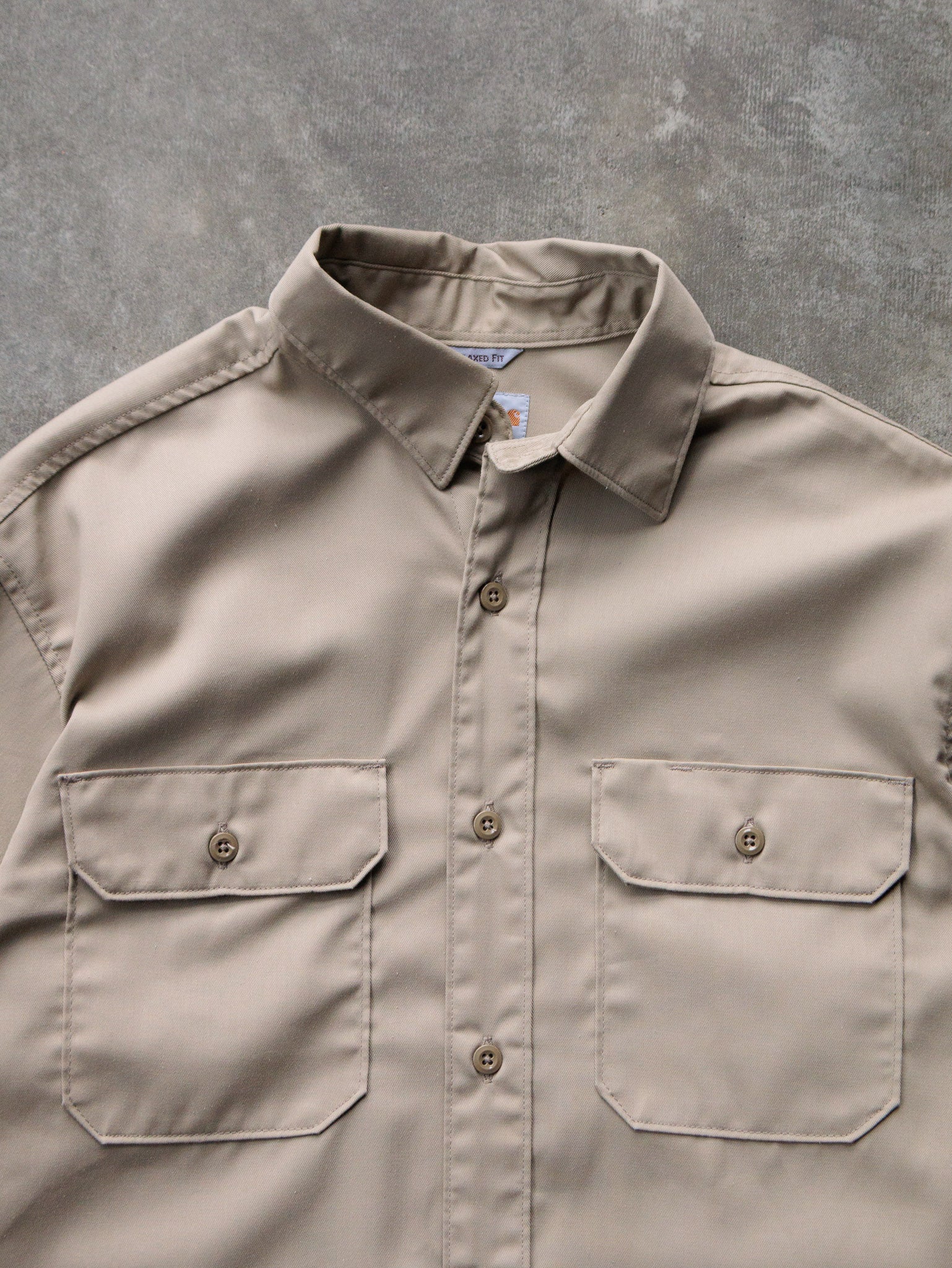 Khaki Carhartt Work Shirt (M)
