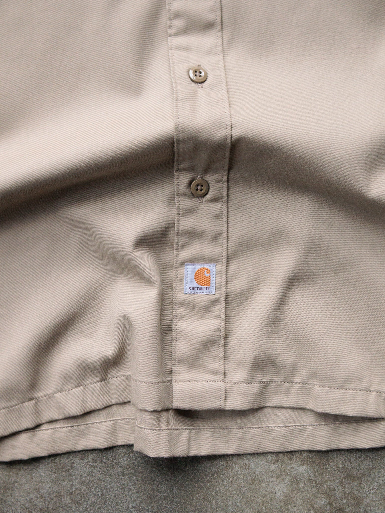 Khaki Carhartt Work Shirt (M)