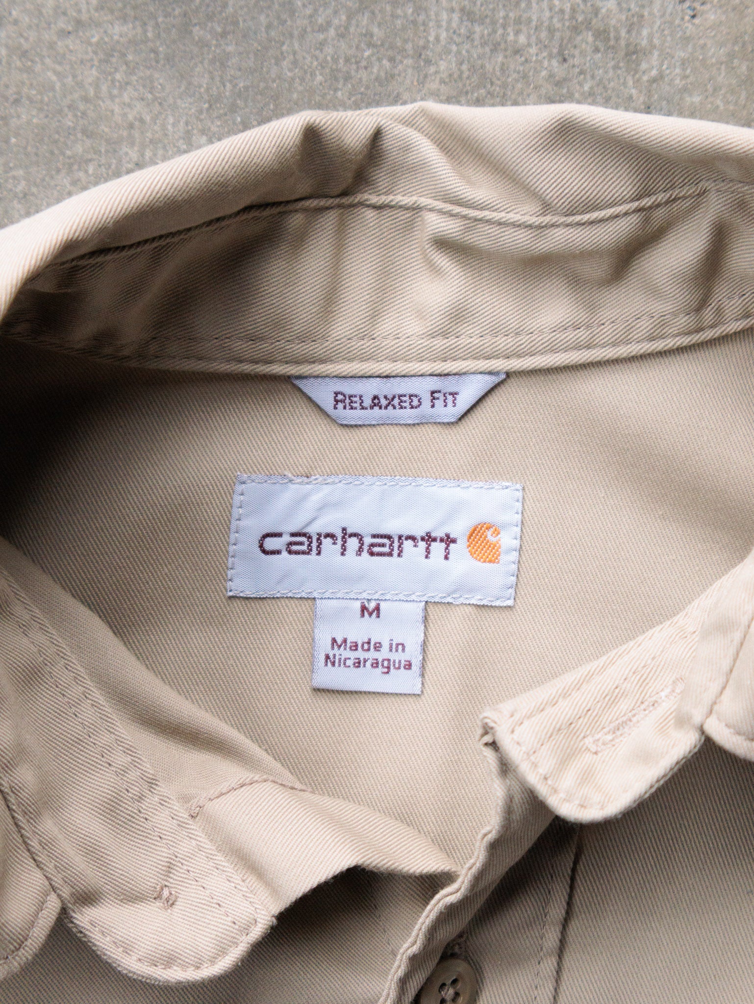 Khaki Carhartt Work Shirt (M)