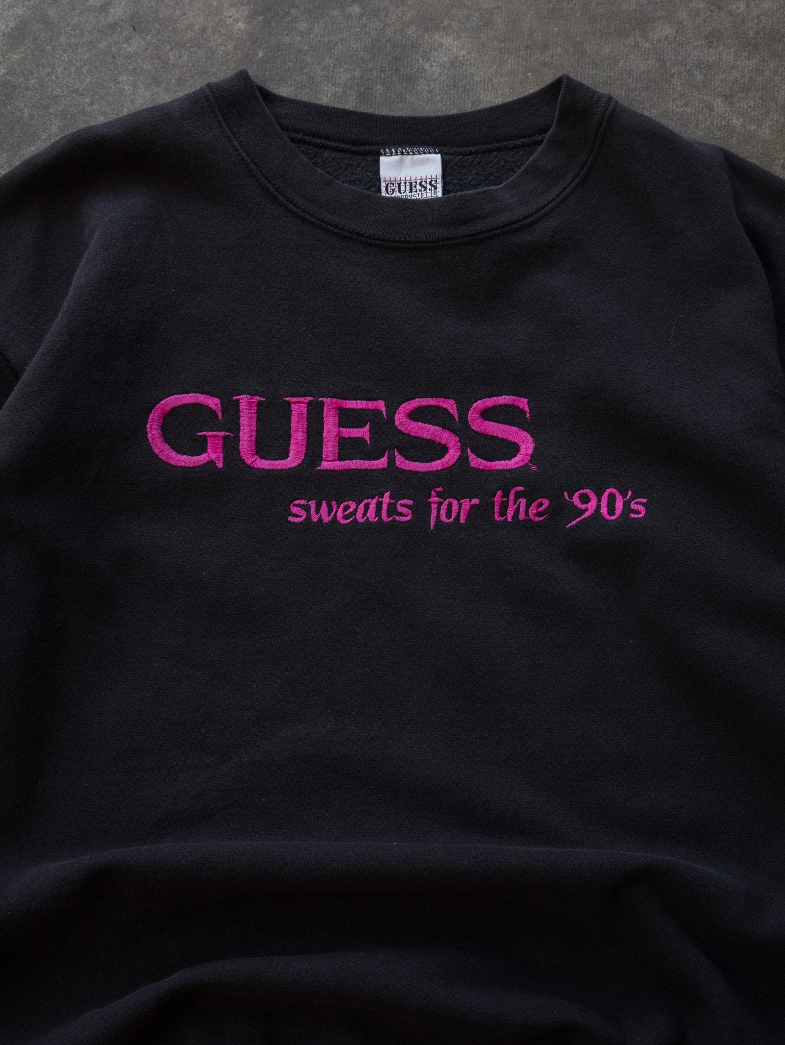 Vintage 90s Black Guess Sweatshirt (M)