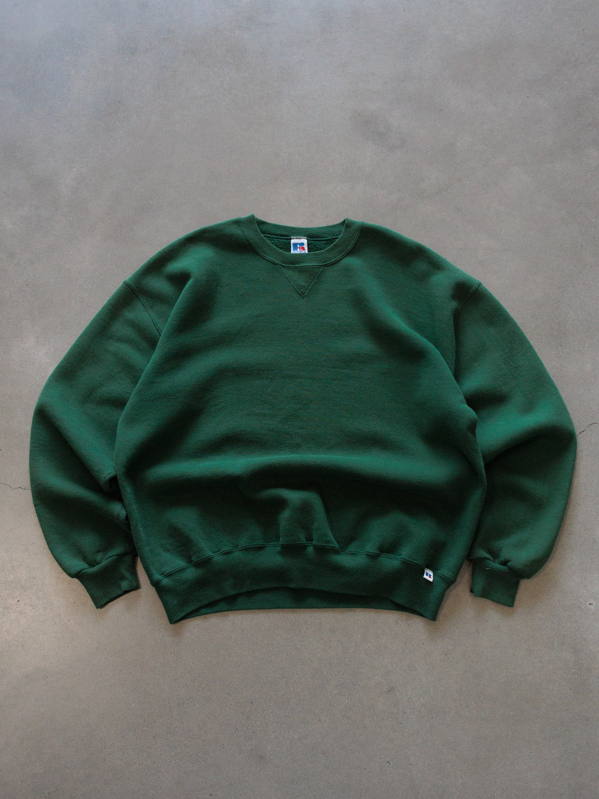 Vintage 90s Green Russell Athletic Sweatshirt (XL)