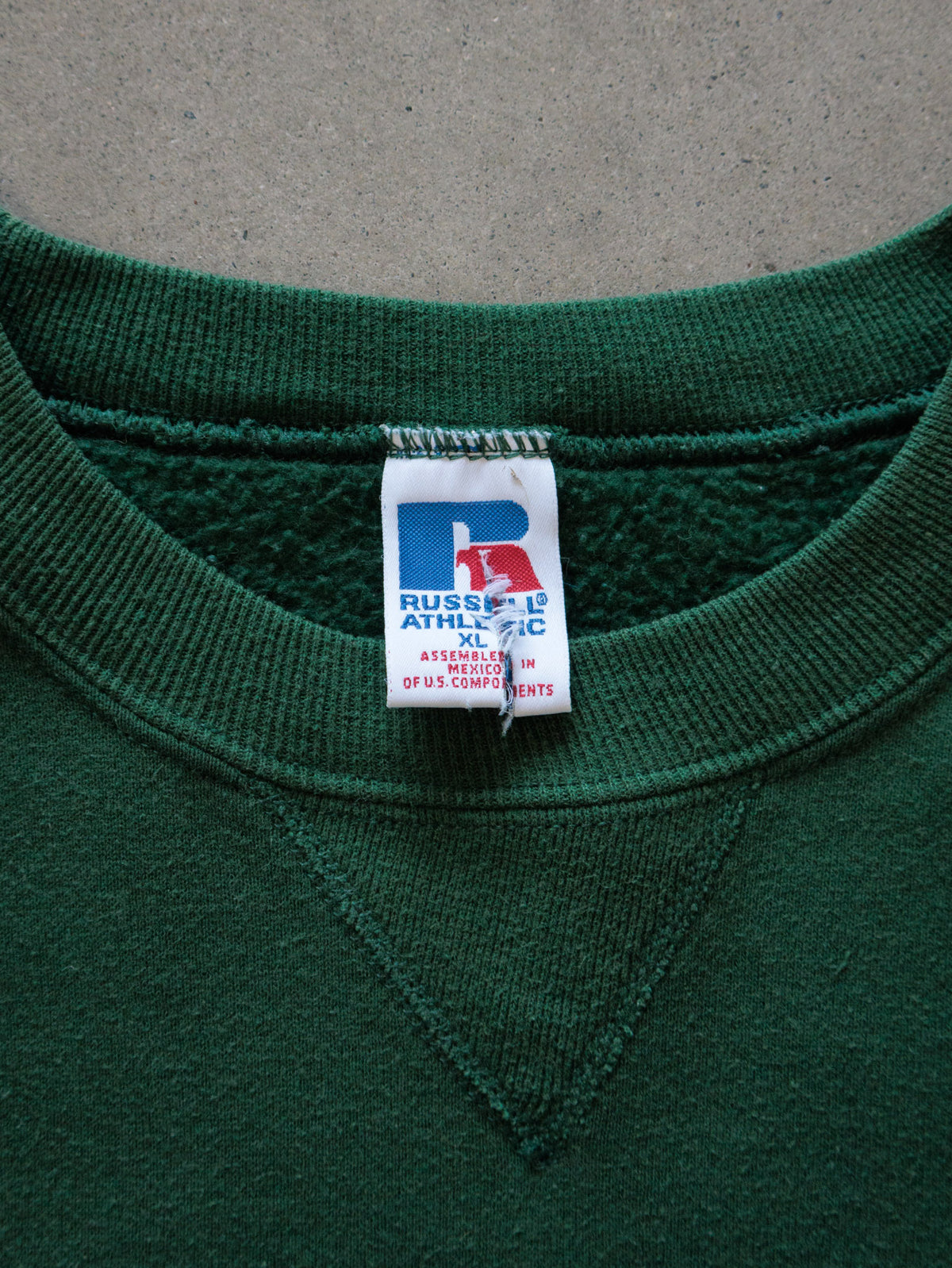 Vintage 90s Green Russell Athletic Sweatshirt (XL)