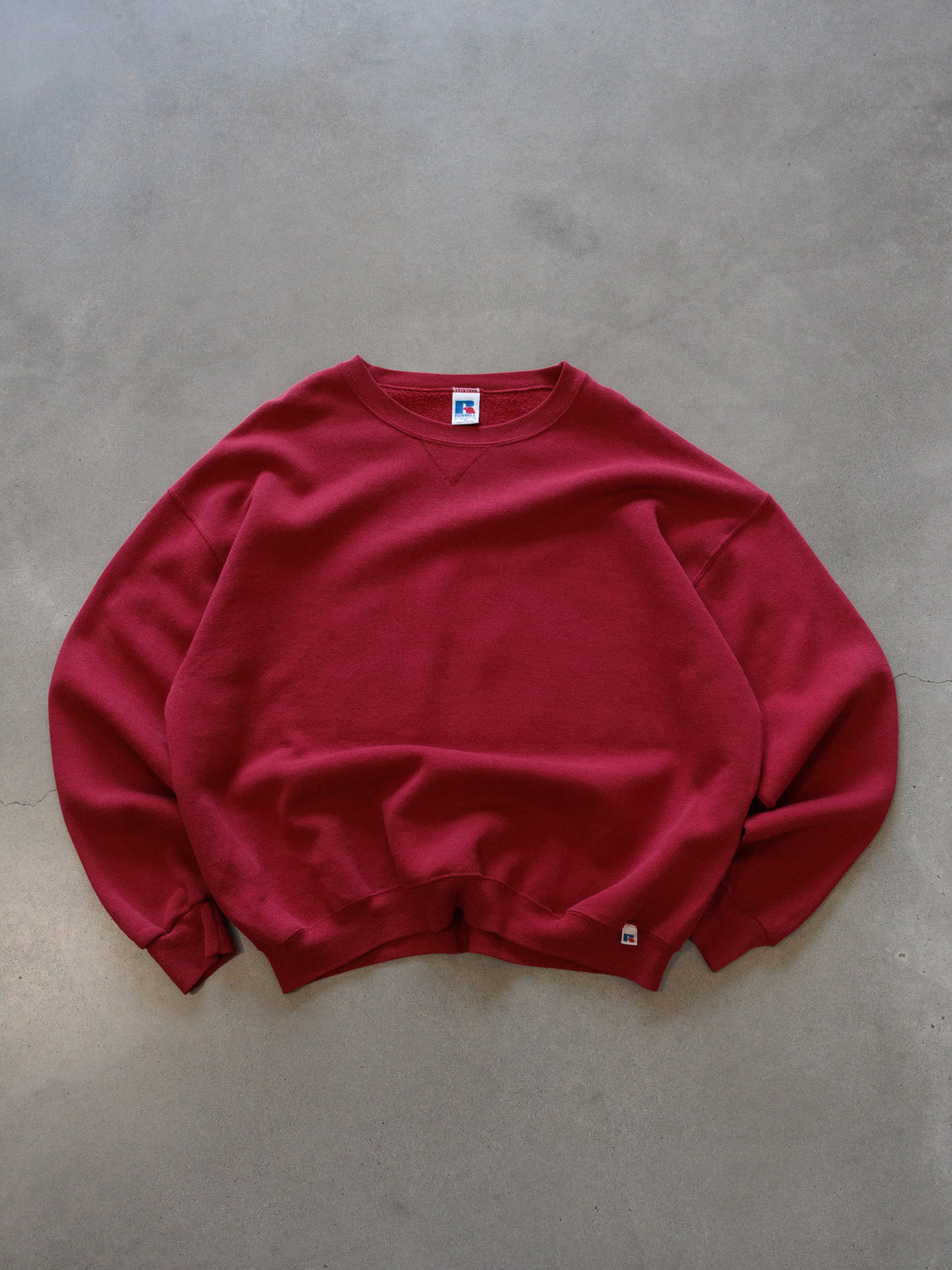 Vintage 90s Red Russell Athletic Sweatshirt (XL)
