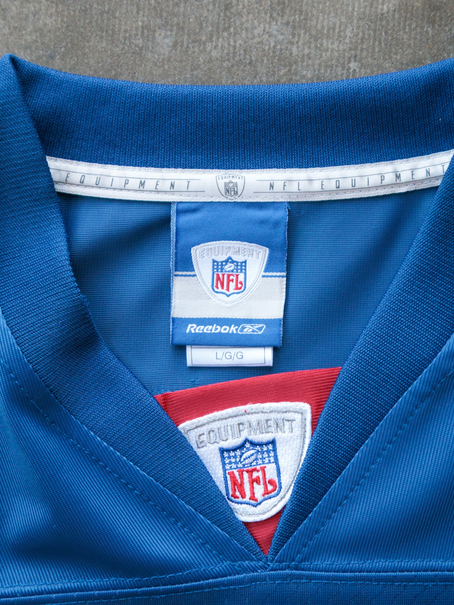 Vintage 00s Blue New York Giants Burress Jersey (L)