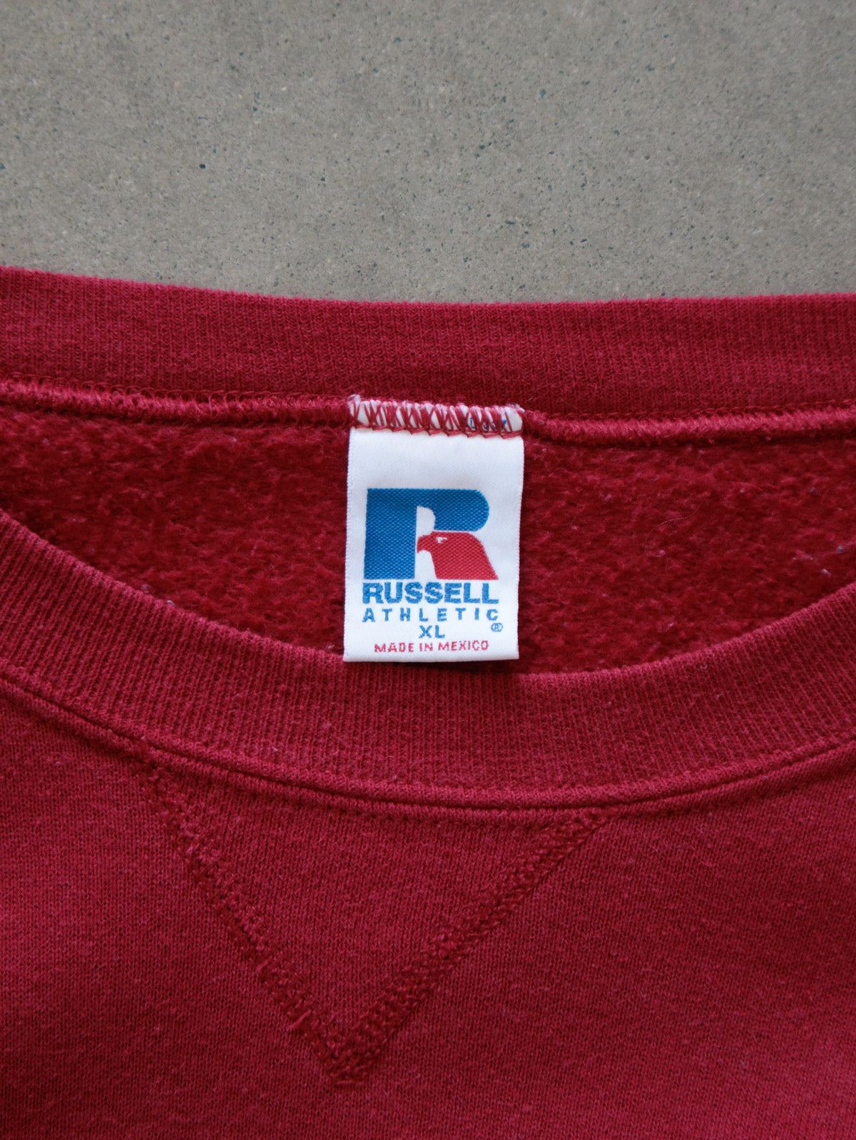 Vintage 90s Red Russell Athletic Sweatshirt (XL)