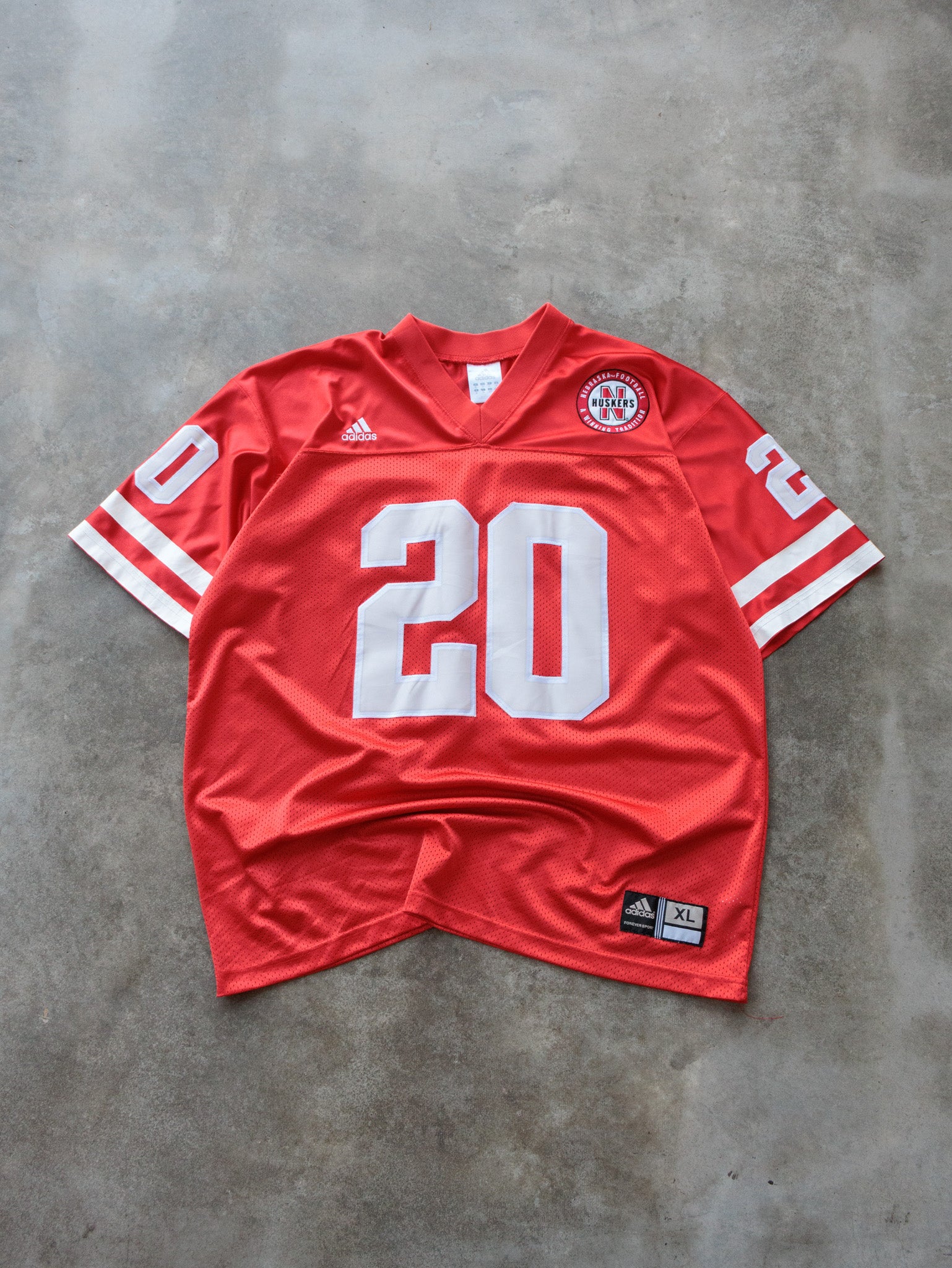 Vintage Red Adidas Nebraska Huskers Jersey (XL)