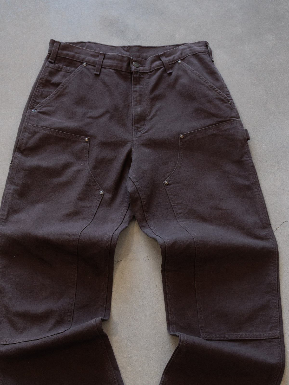 Vintage Brown Carhartt Double Knee Carpenter Pants (W32)