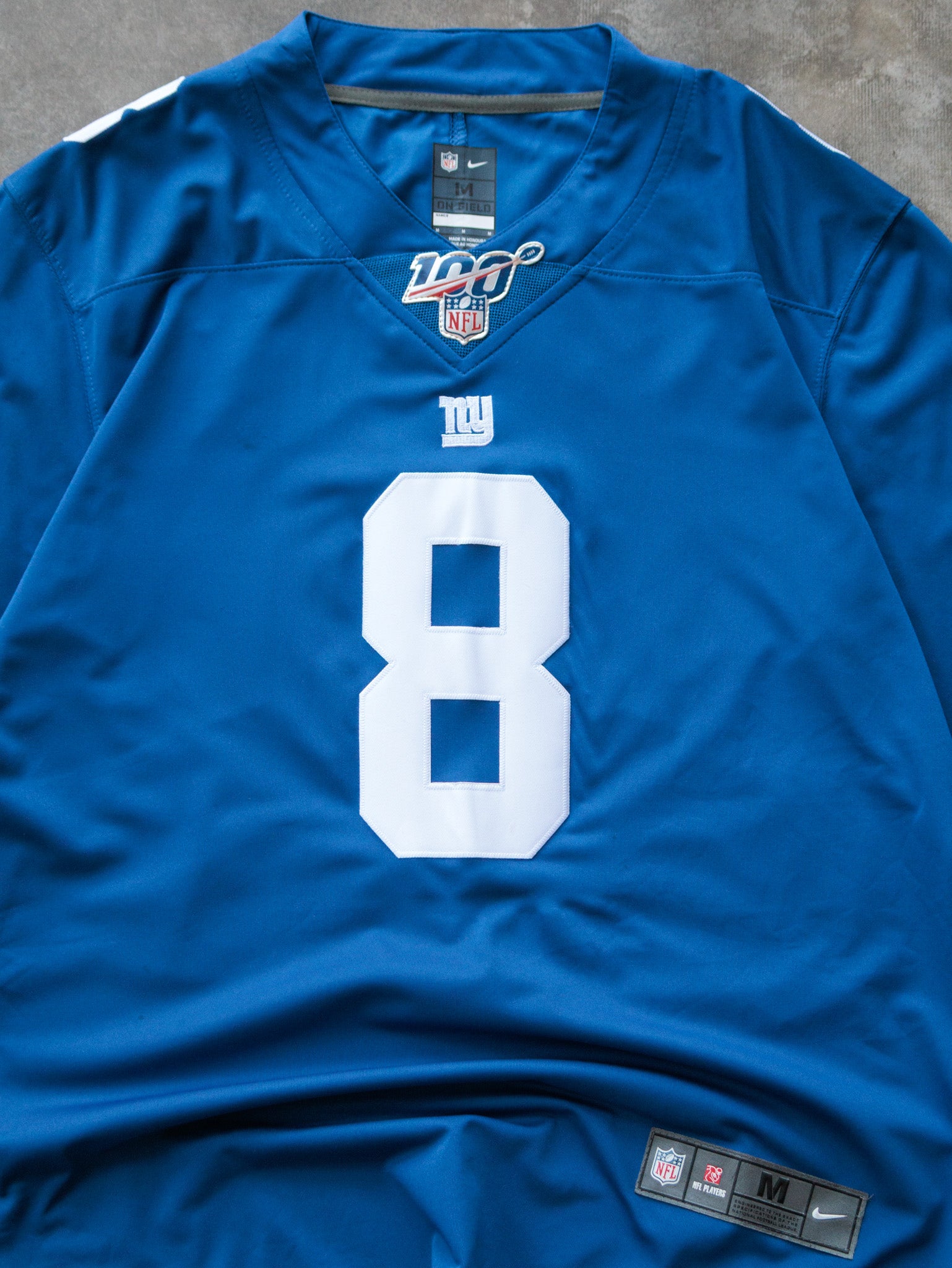 Blue Nike New York Giants Jones Jersey (M)