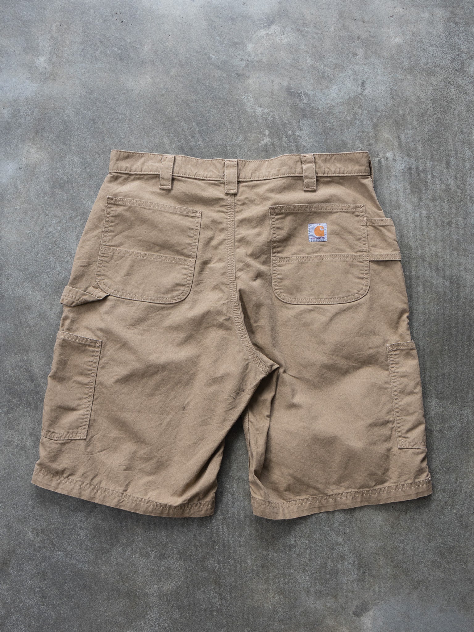 Vintage Tan Carhartt Carpenter Shorts (W36)