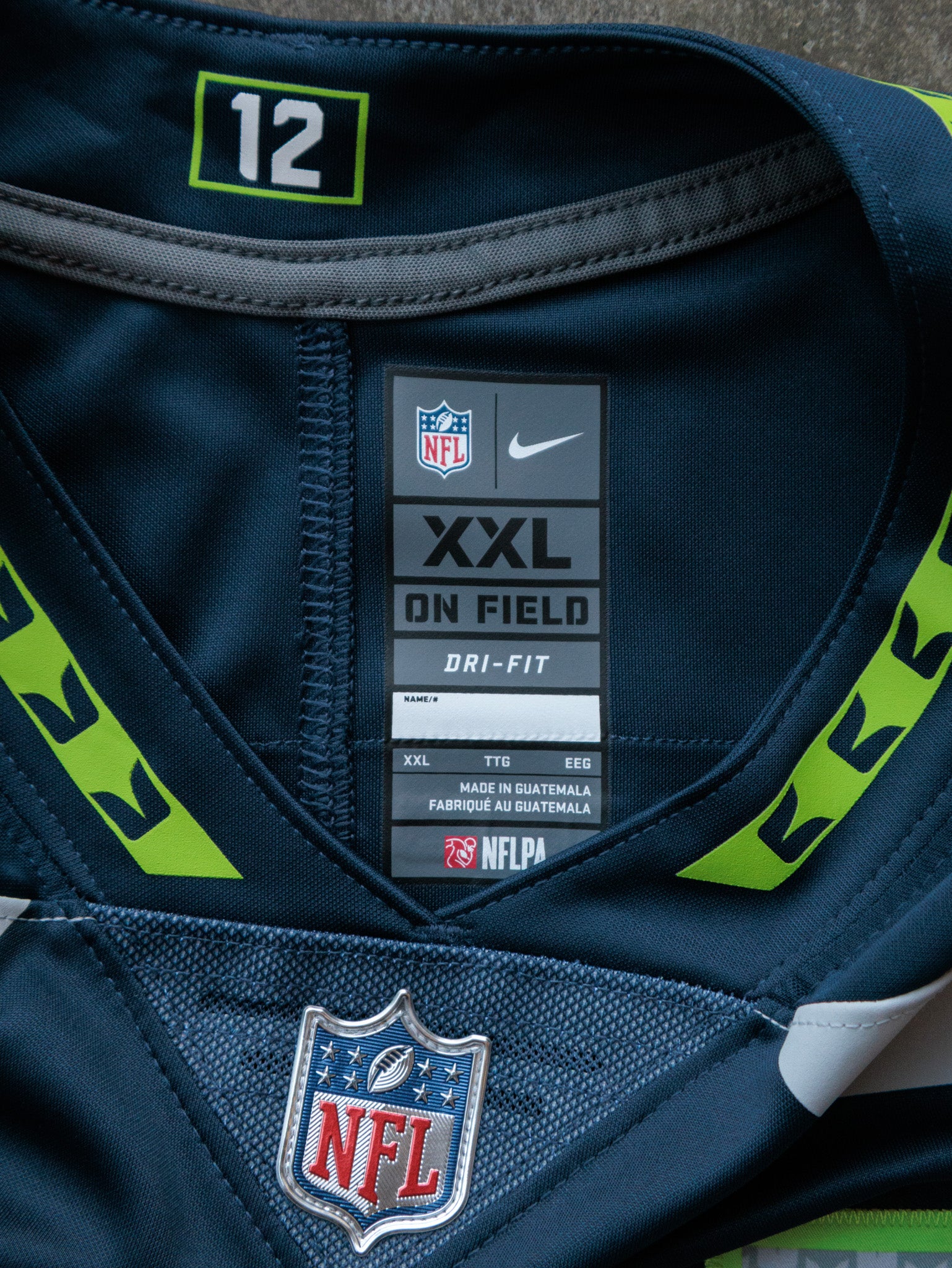 Navy Nike Seattle Seahawks Metcalf Jersey (2XL)