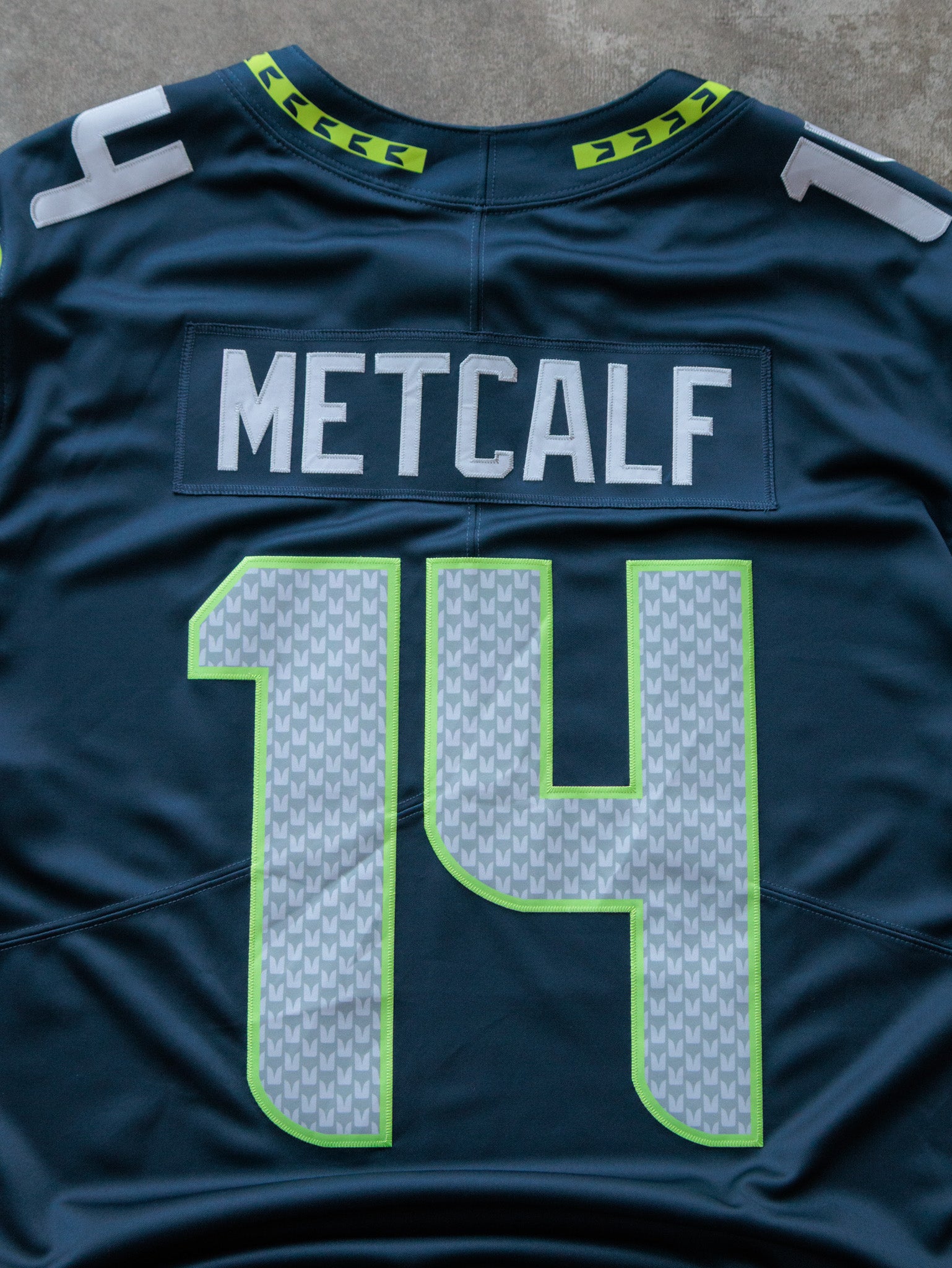 Navy Nike Seattle Seahawks Metcalf Jersey (2XL)