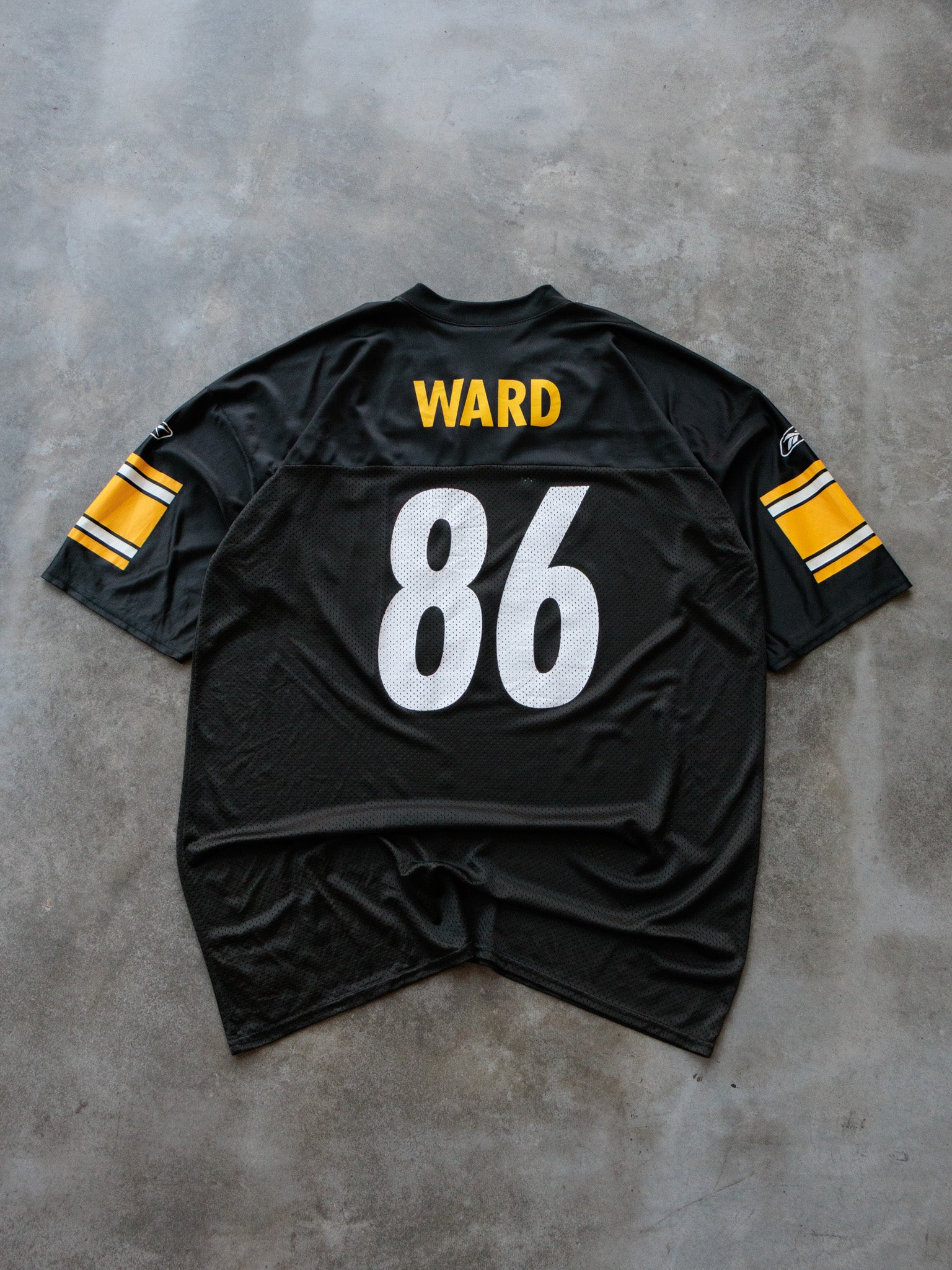 Vintage 00s Black Reebok Pittsburgh Steelers Ward Jersey (2XL)