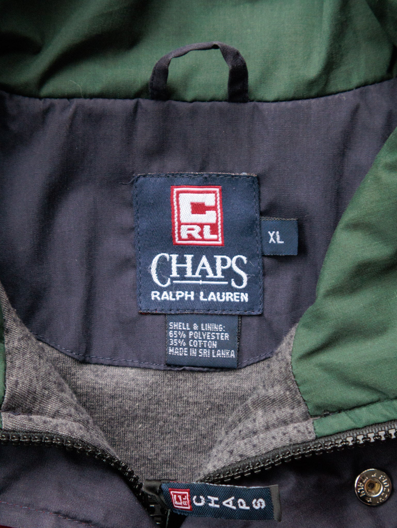 Vintage 90s Chaps Ralph Lauren Fleece-Lined Jacket (XL)